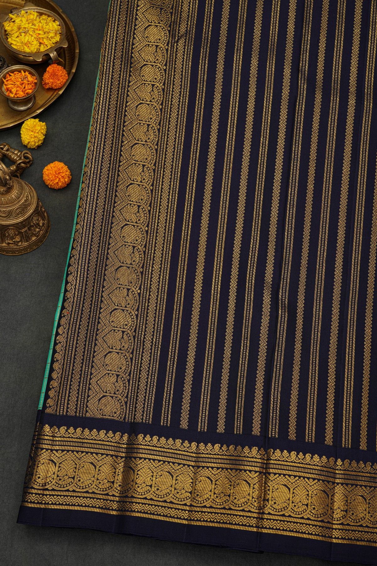 Kancheepuram Silk Sky Blue Saree