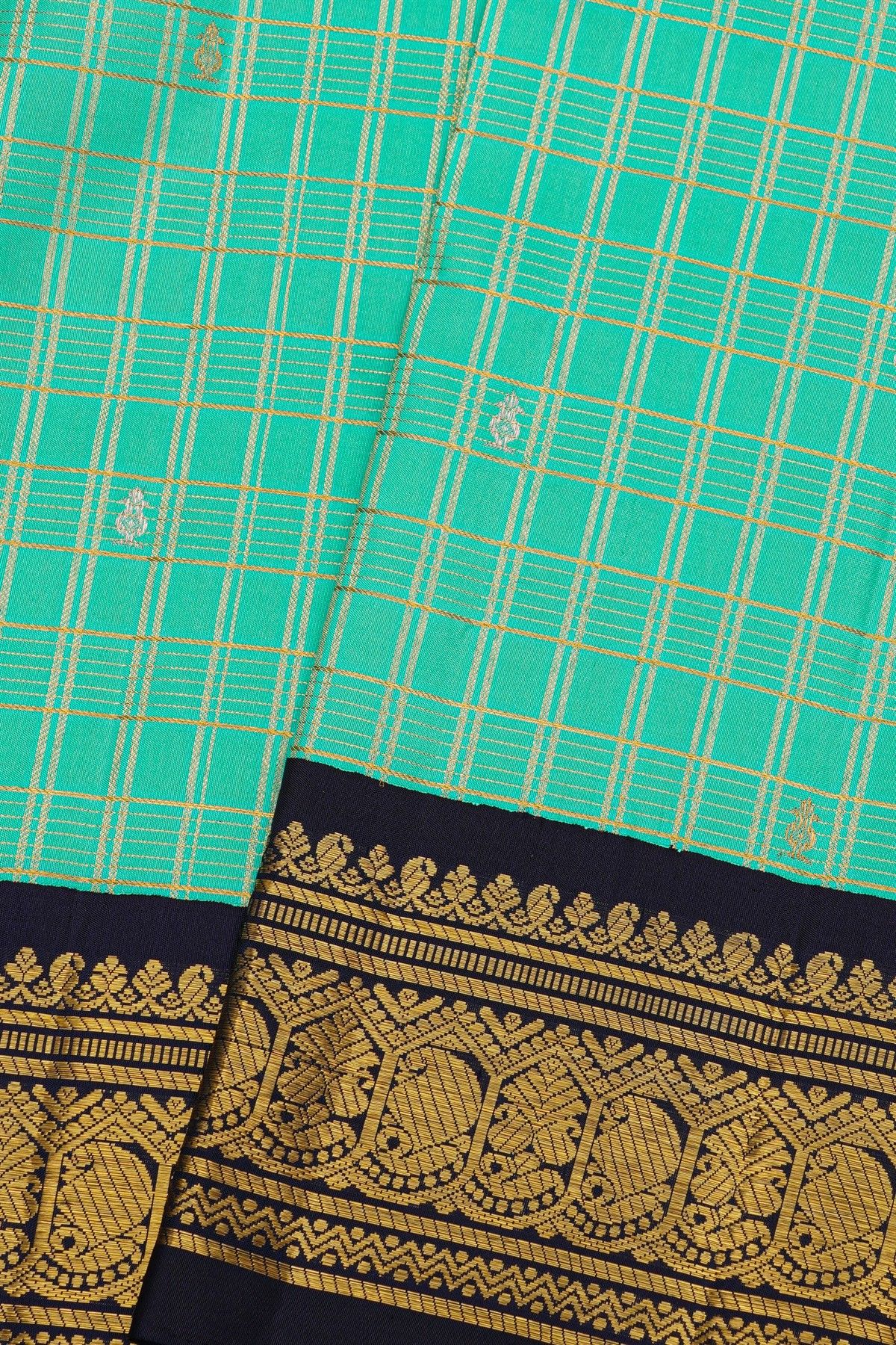 Kancheepuram Silk Sky Blue Saree