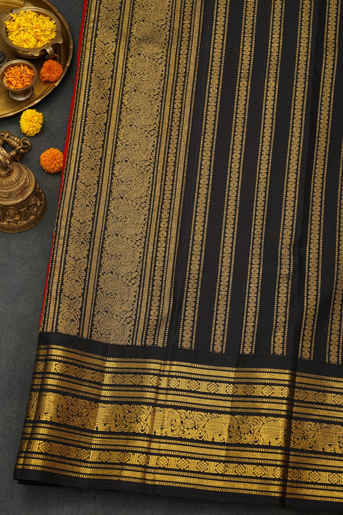 Kancheepuram Silk Red Saree