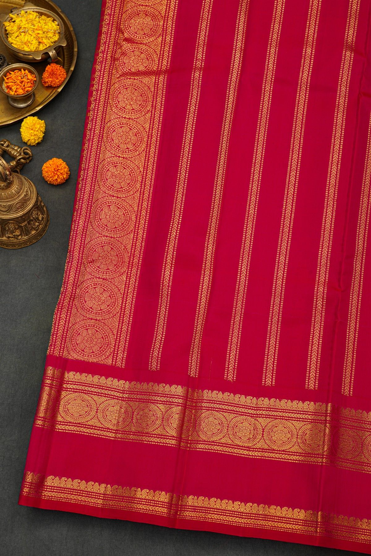 Kancheepuram Silk Red Saree
