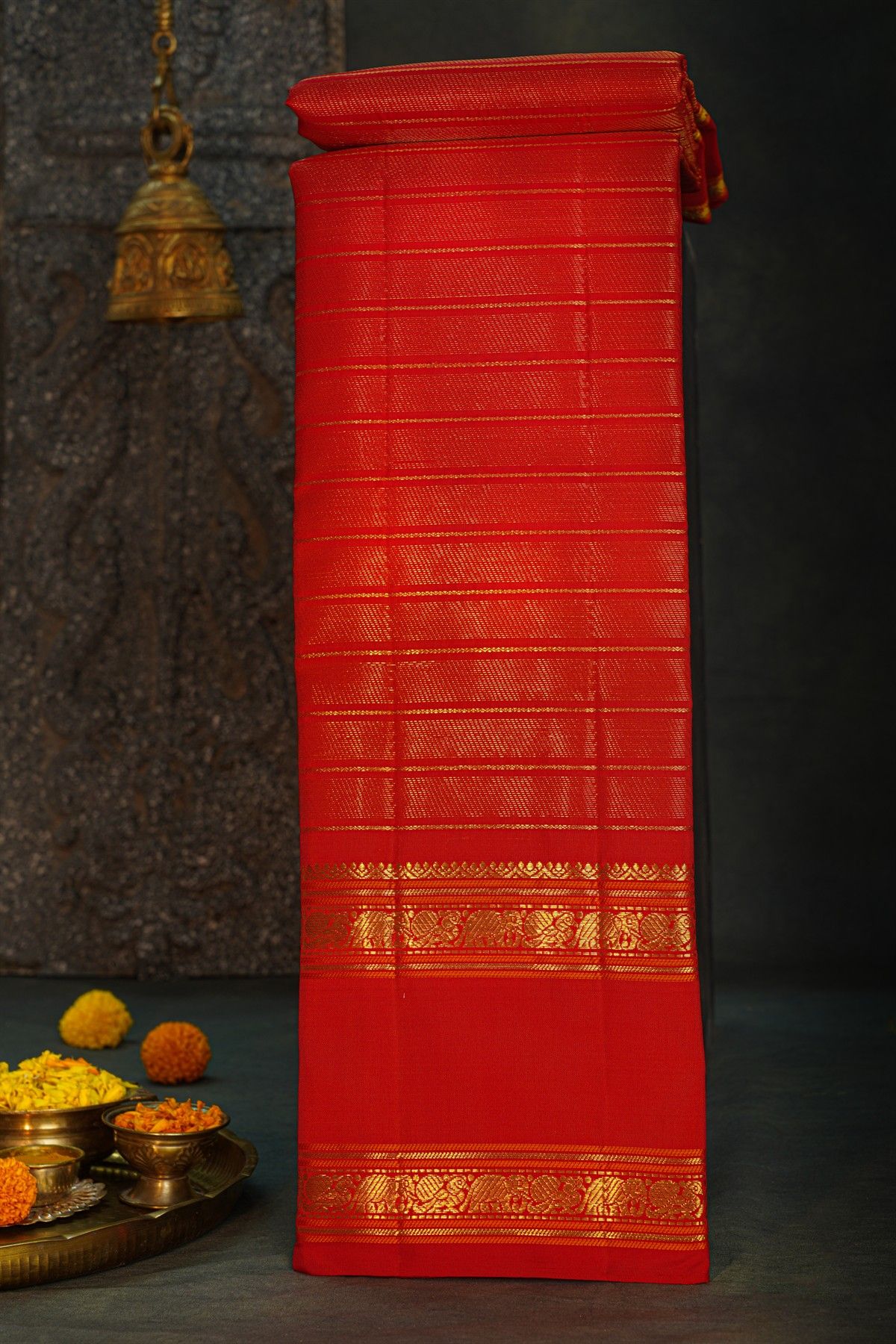 Kancheepuram Silk Red Saree