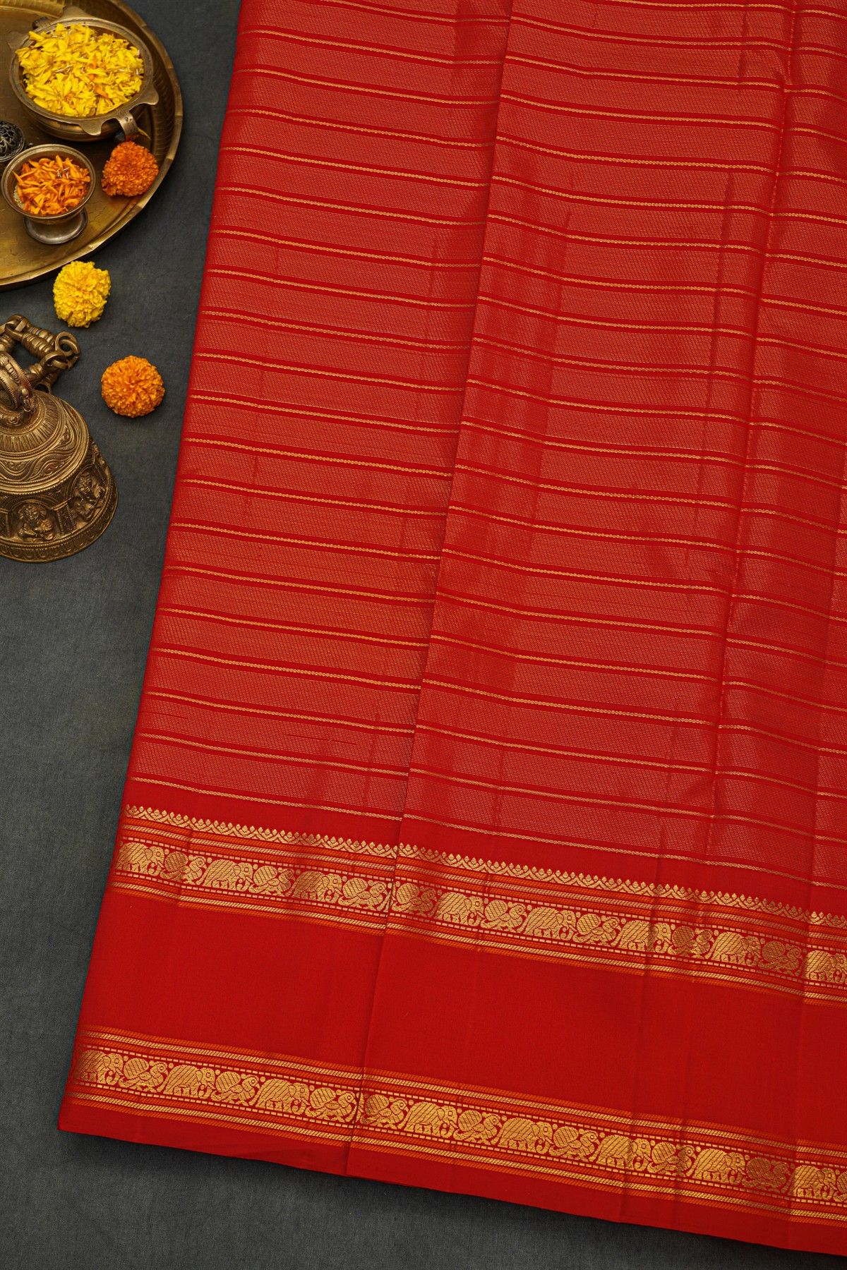 Kancheepuram Silk Red Saree