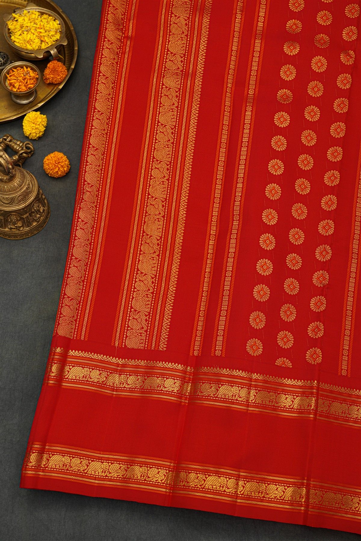 Kancheepuram Silk Red Saree