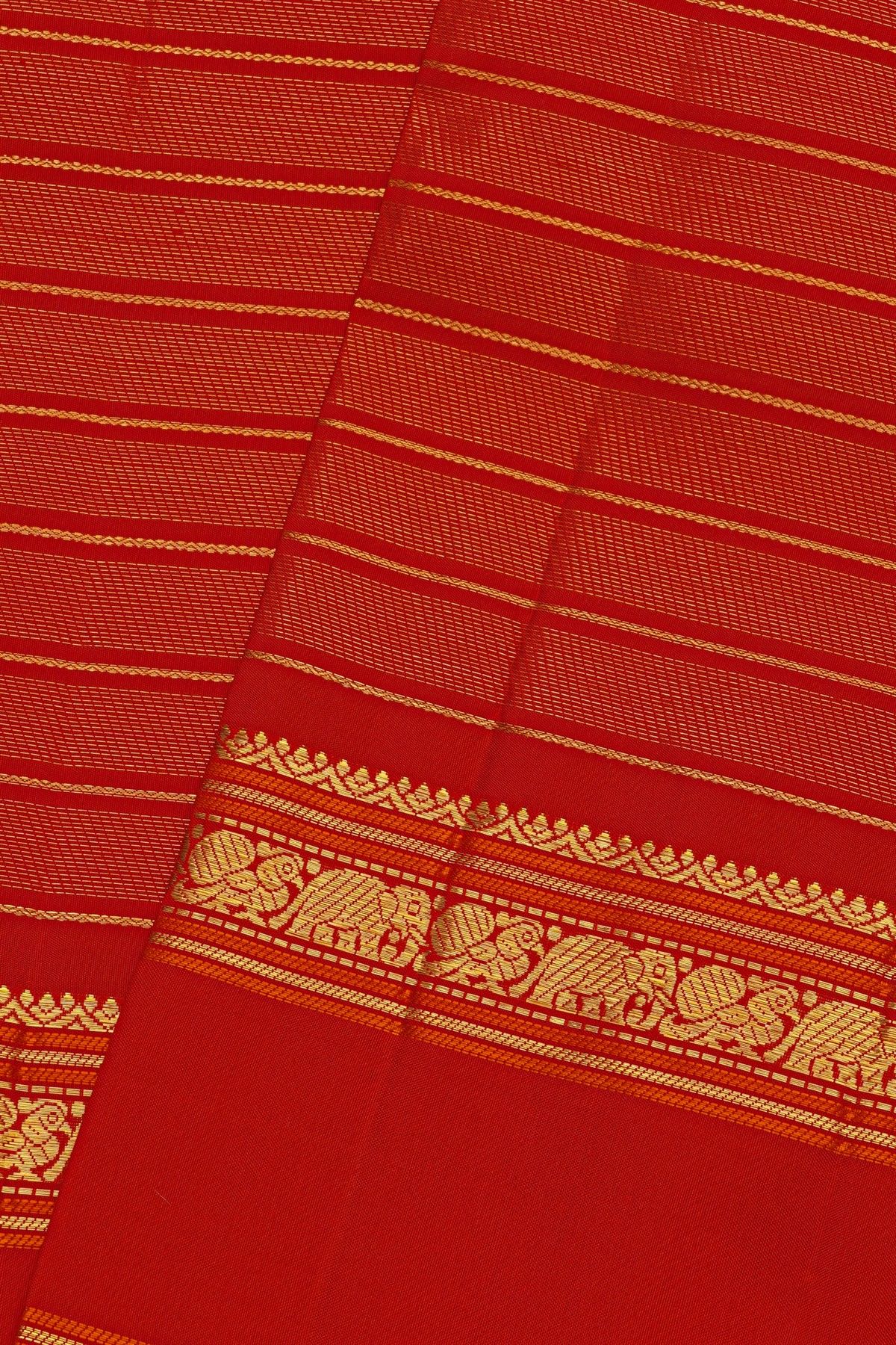 Kancheepuram Silk Red Saree