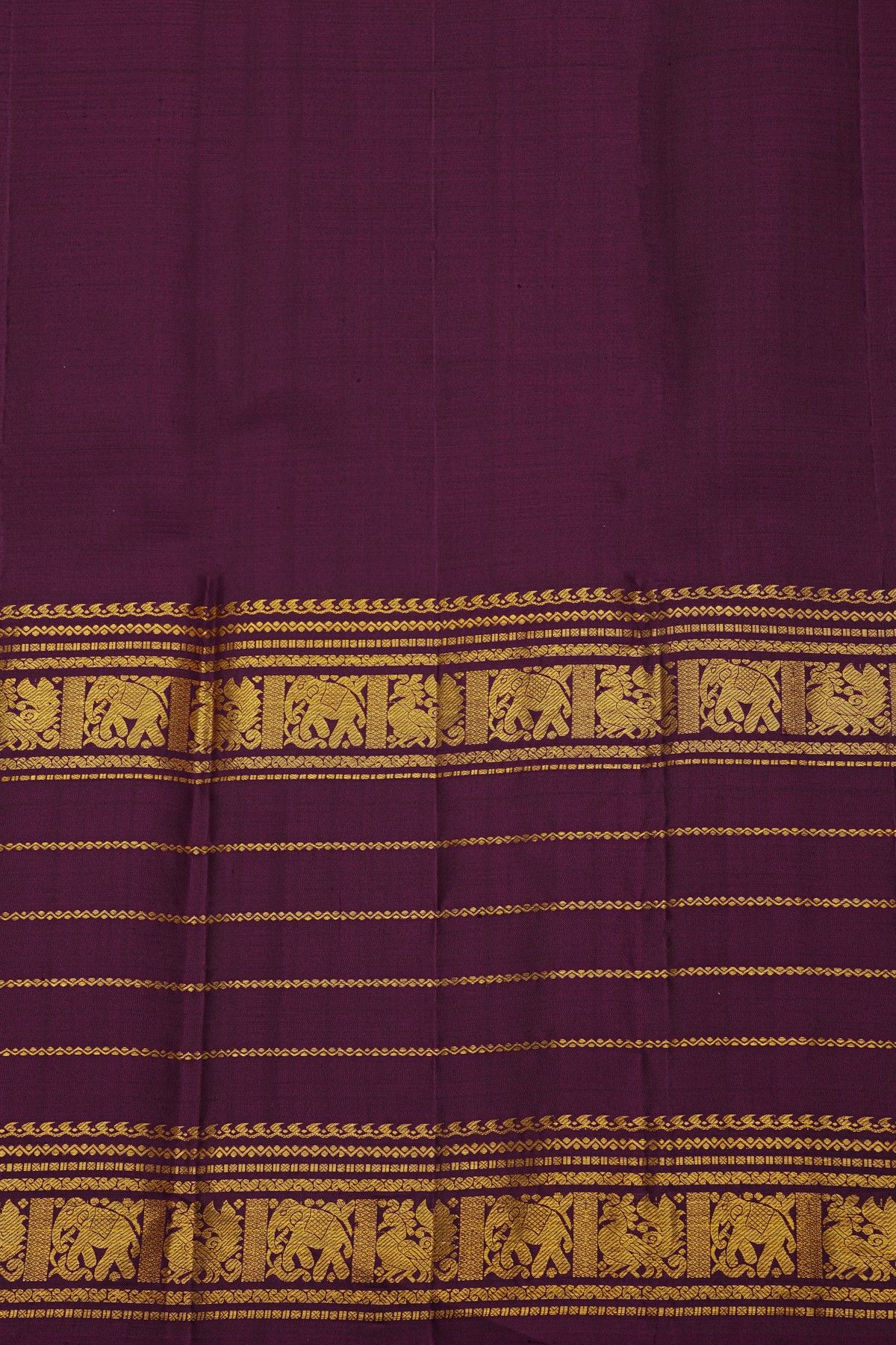 Kancheepuram Silk Wine Saree