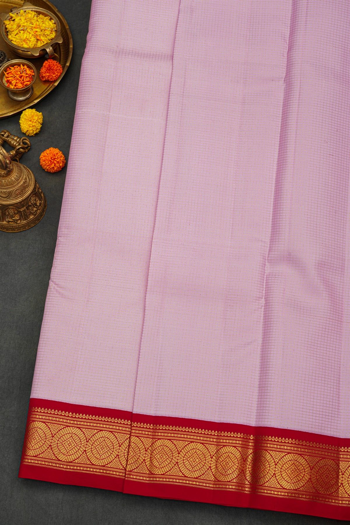 Kancheepuram Silk Lavender Saree