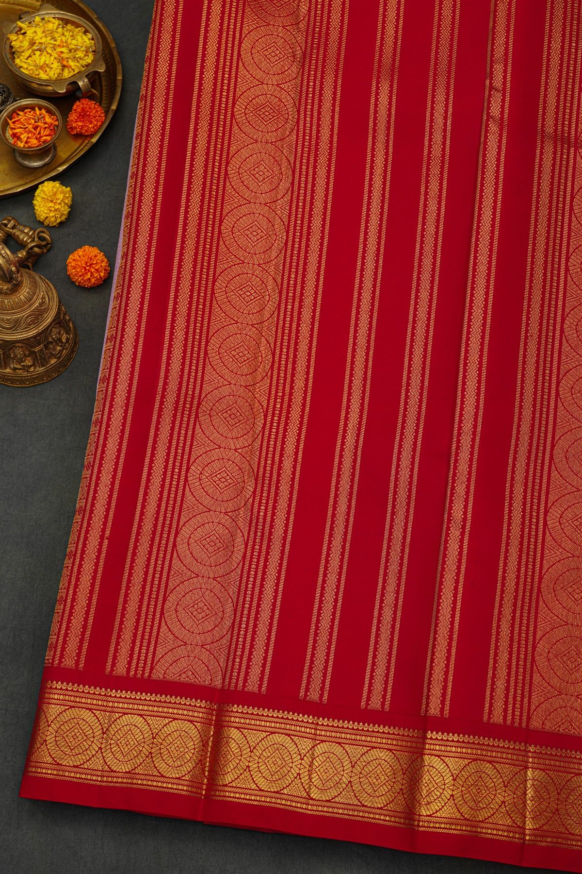 Kancheepuram Silk Lavender Saree