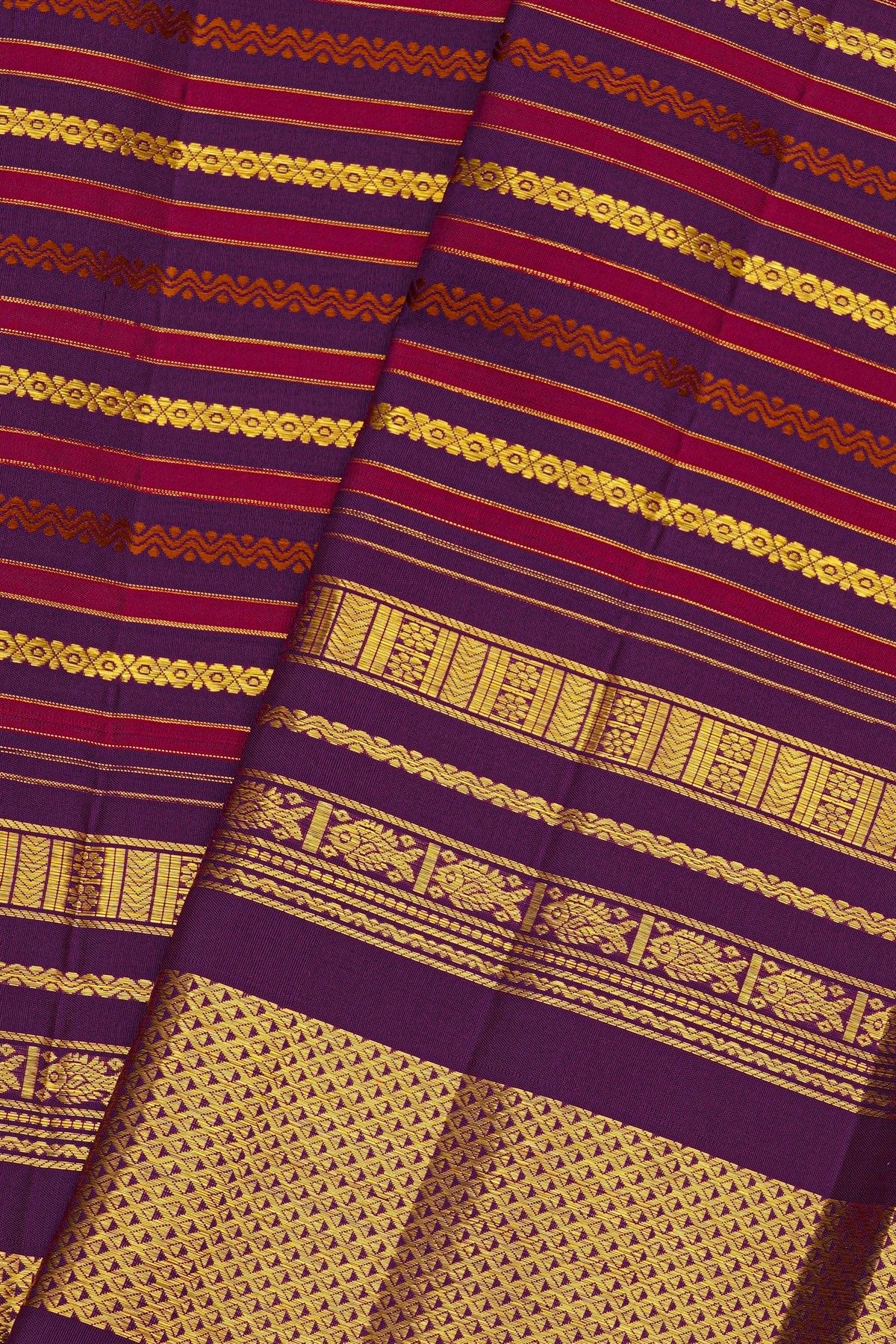 Kancheepuram Silk Multi-Colour Saree