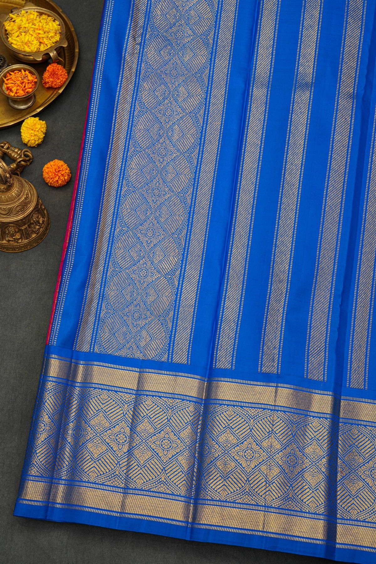Kancheepuram Silk Magenta Saree