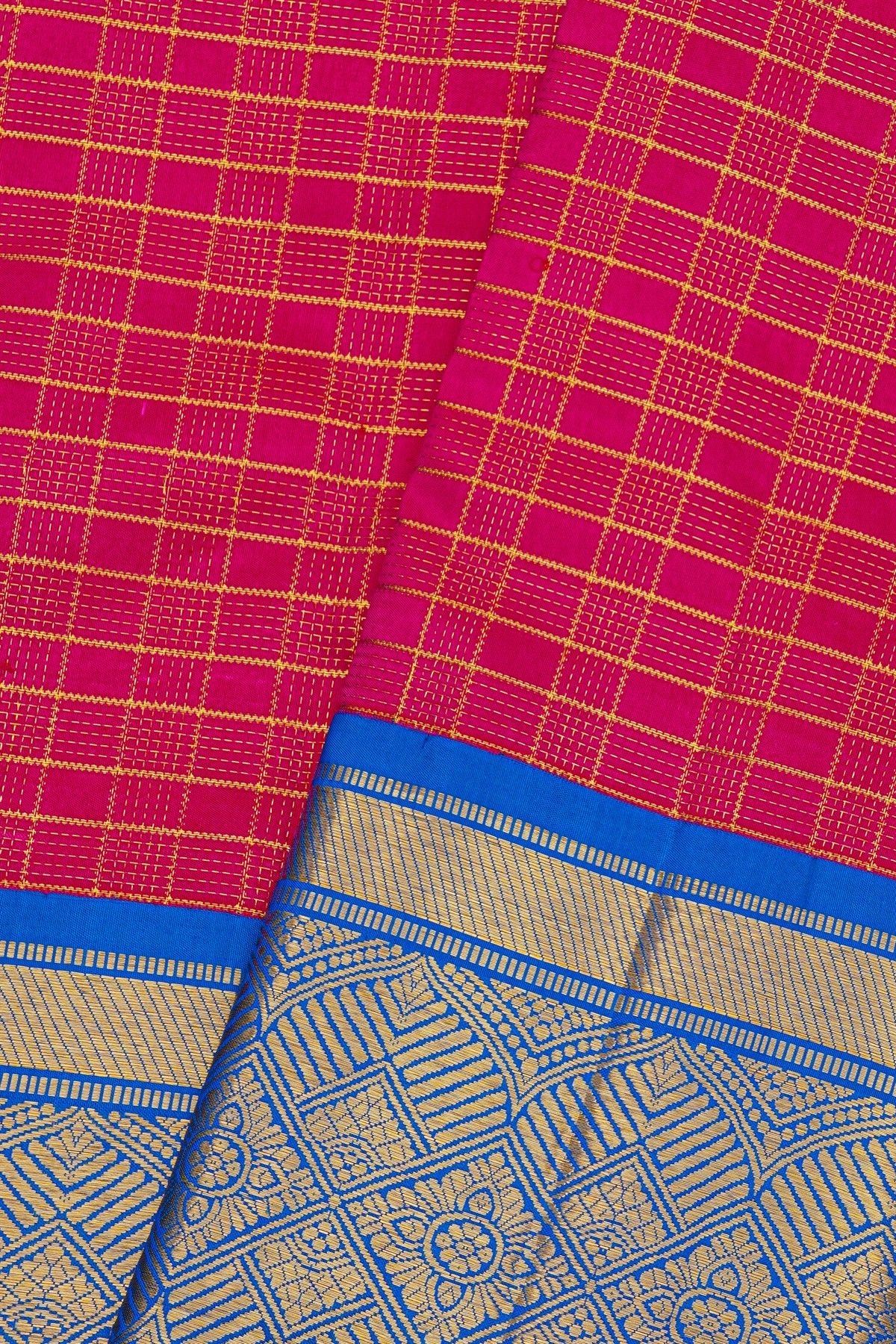 Kancheepuram Silk Magenta Saree