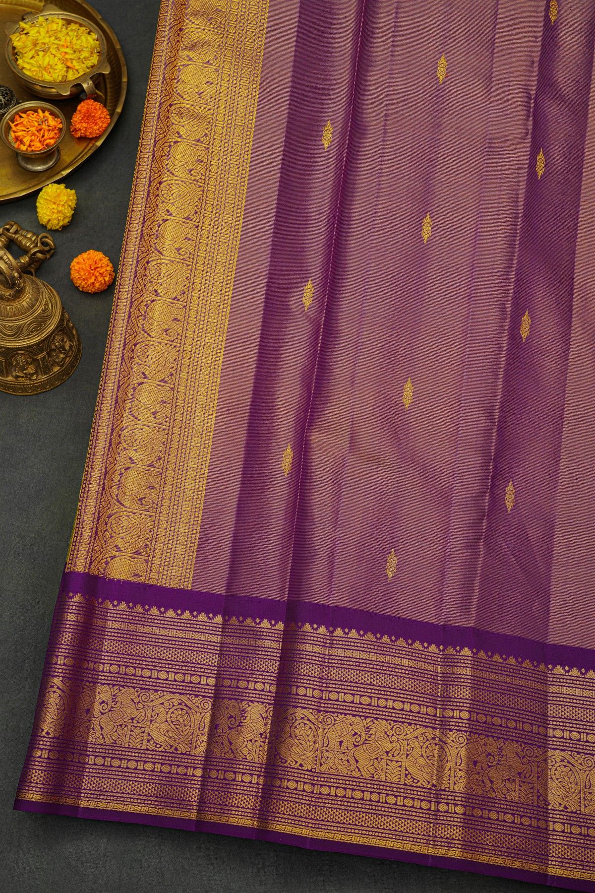 Kancheepuram Silk Green Saree
