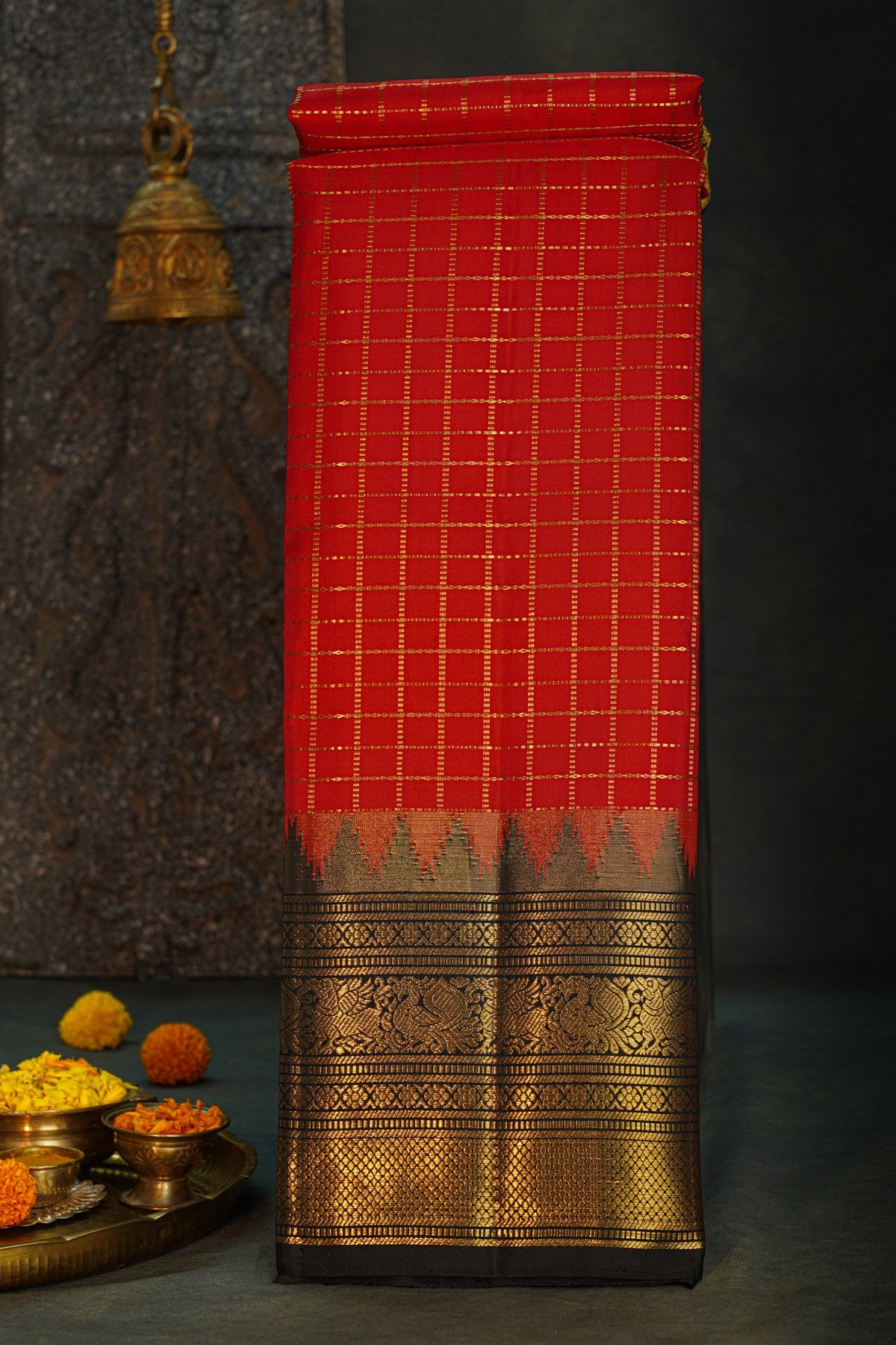 Kancheepuram Silk Red Saree