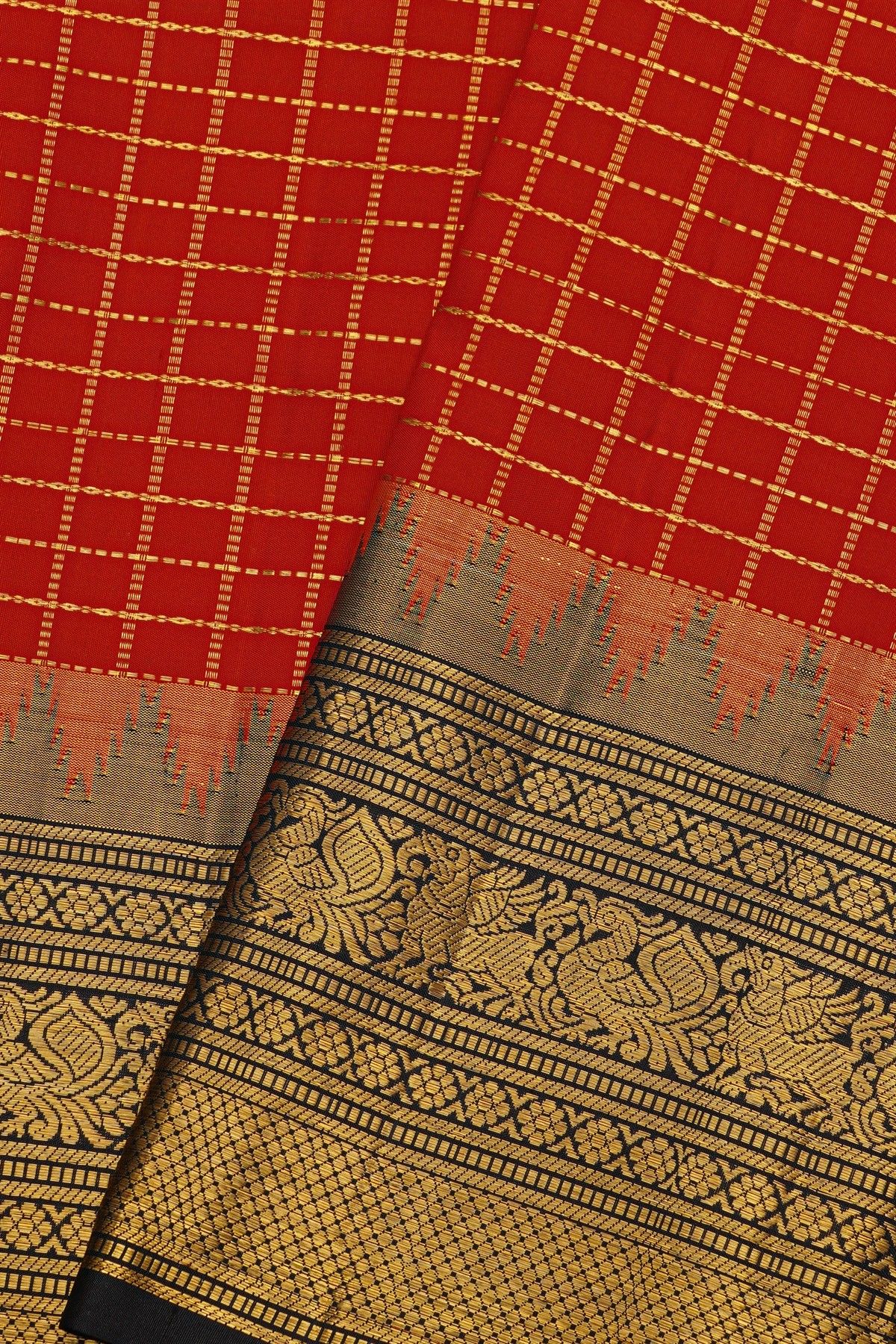 Kancheepuram Silk Red Saree