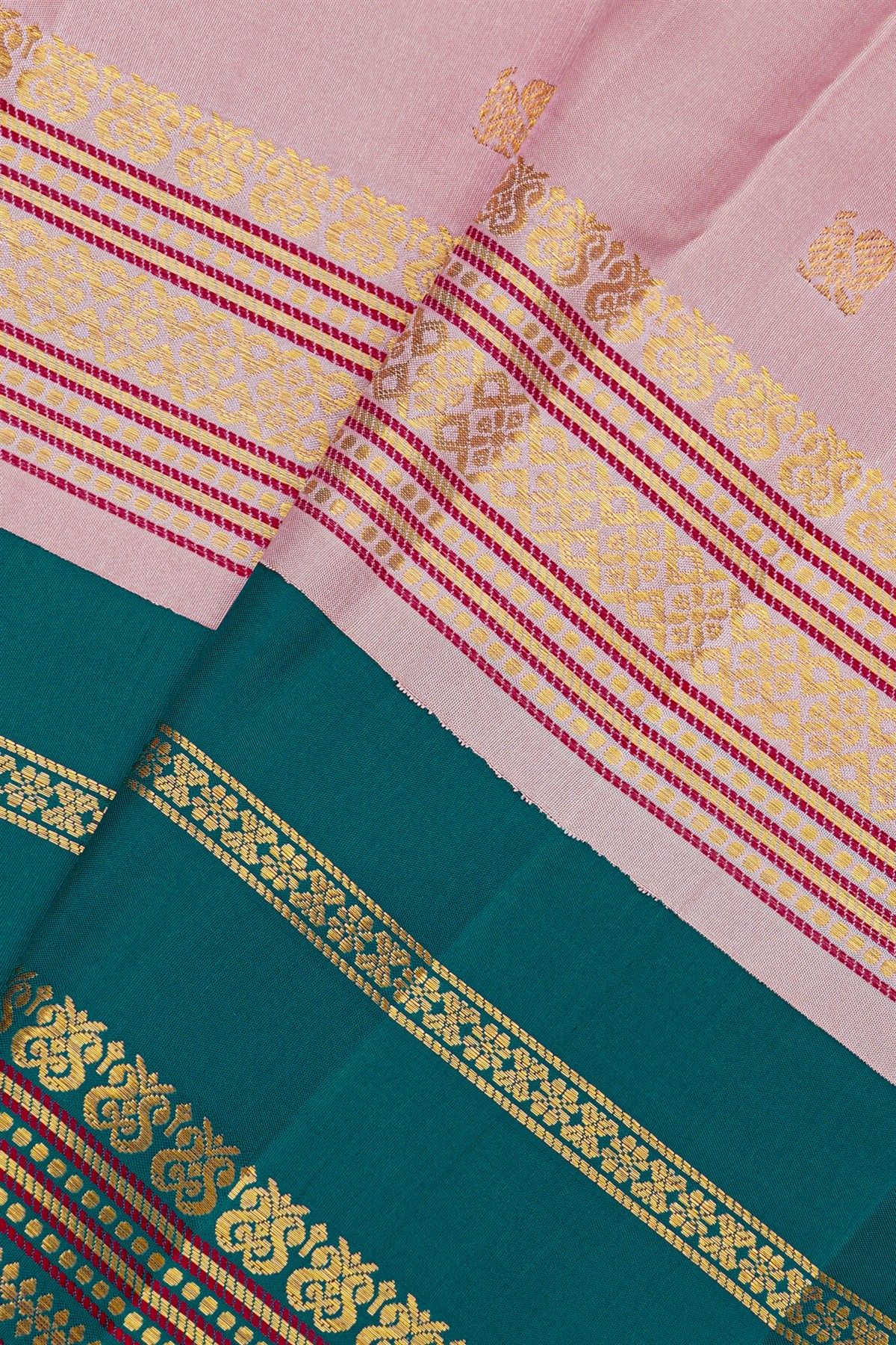 Kancheepuram Silk Baby Pink Saree