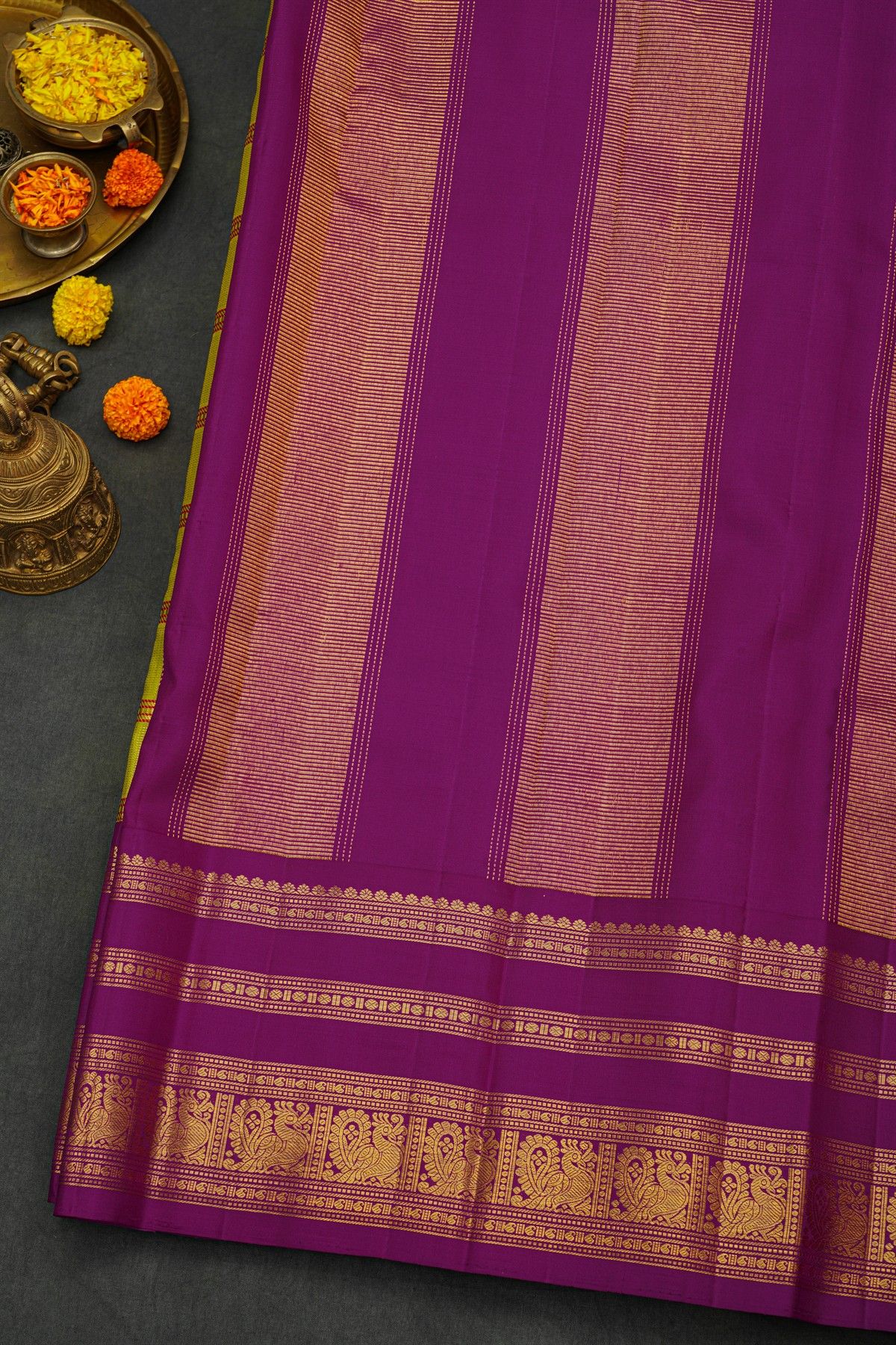 Kancheepuram Silk Green Saree