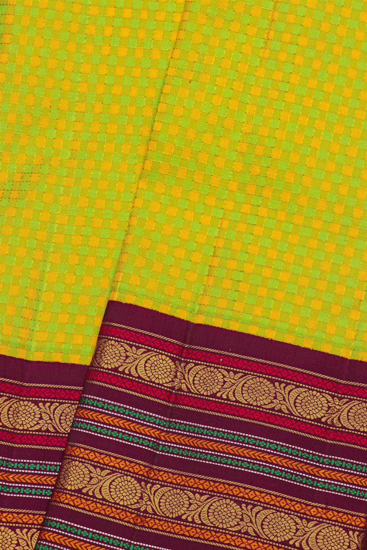 Kancheepuram Silk Multi-Colour Saree