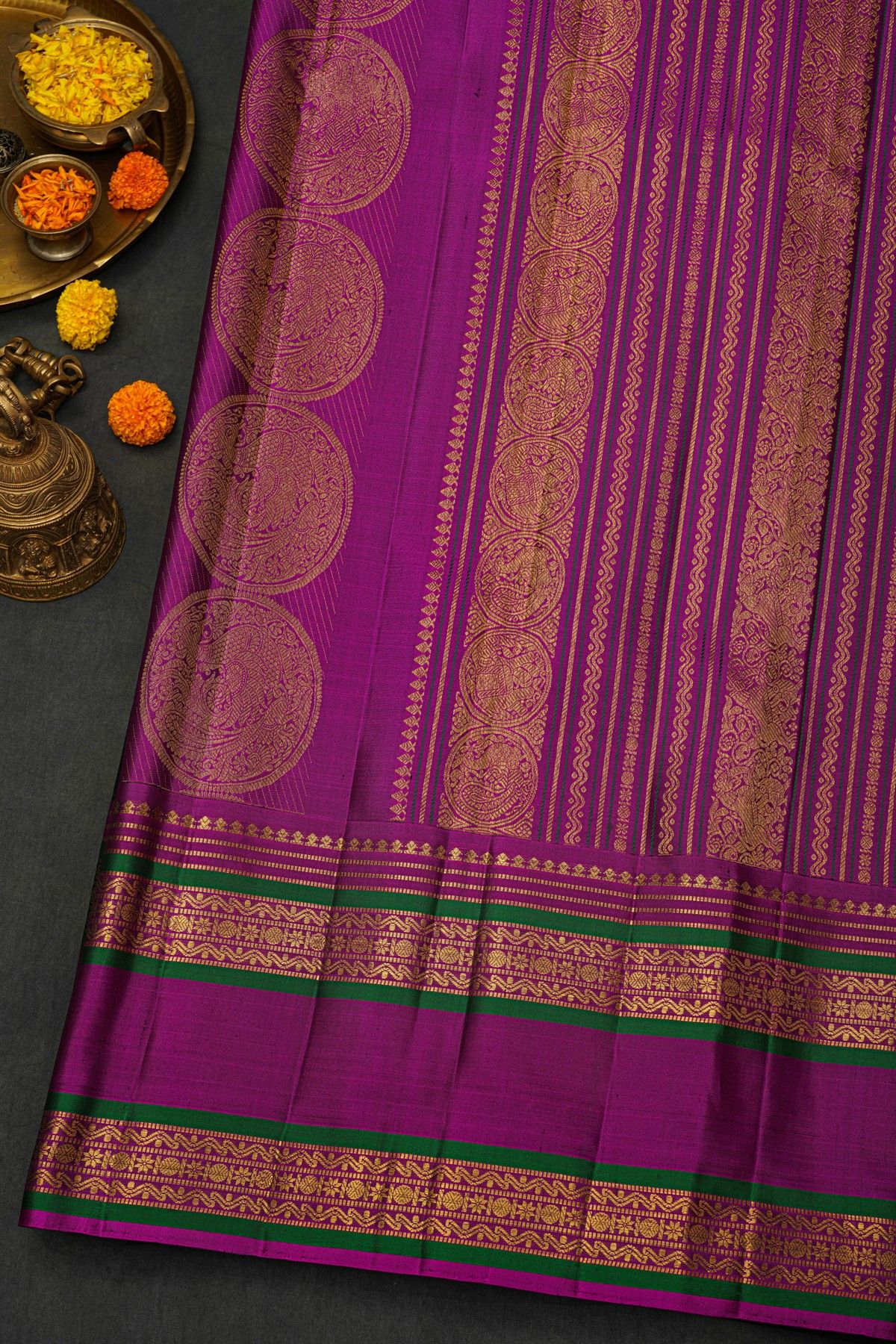 Kancheepuram Silk Black Saree