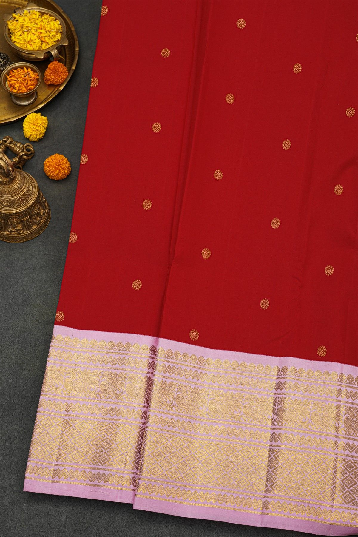 Kancheepuram Silk Maroon Saree