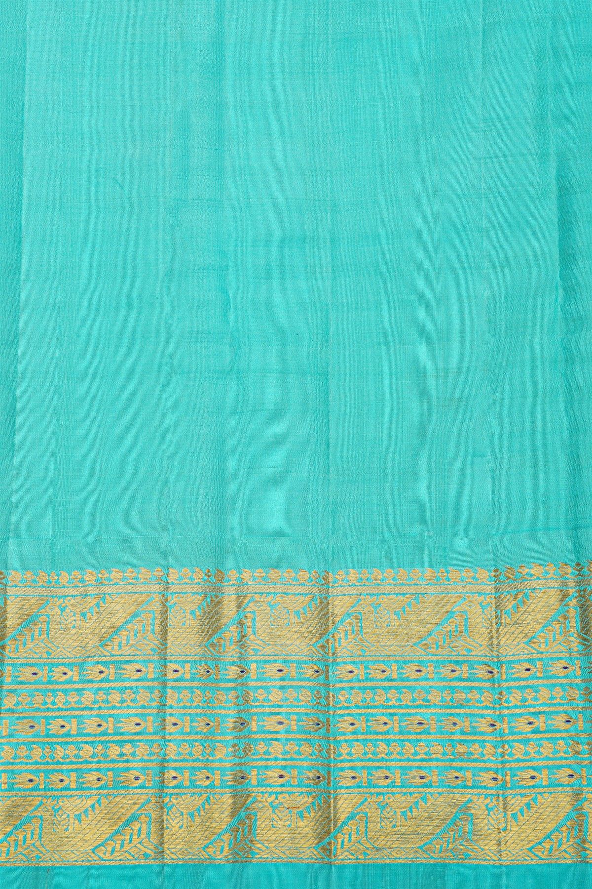 Kancheepuram Silk Bottle Green Saree