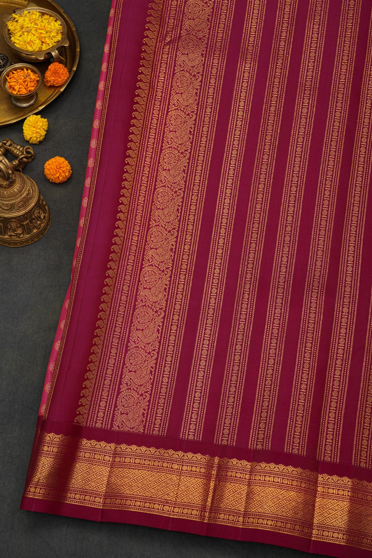 Kancheepuram Silk Pink Saree