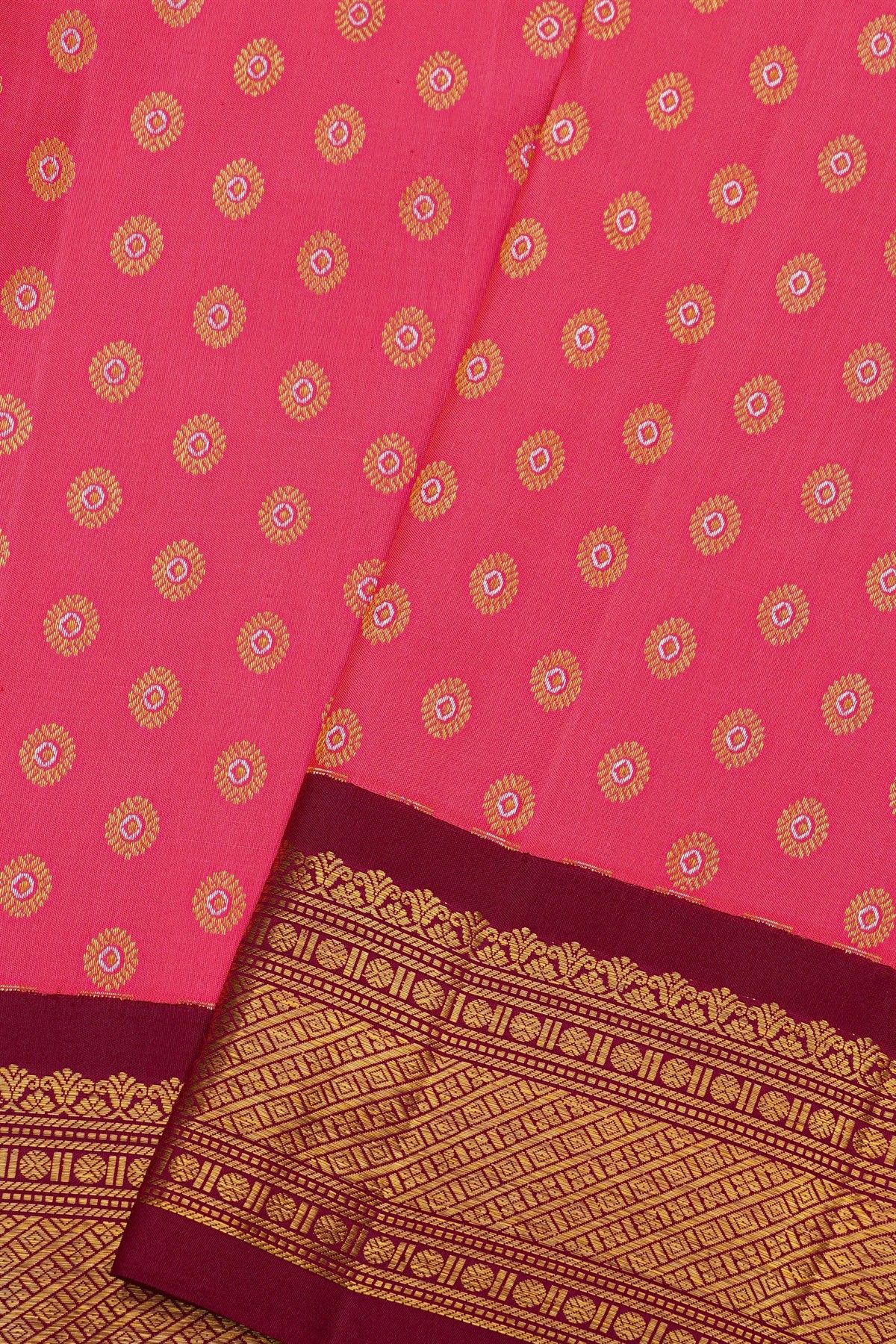 Kancheepuram Silk Pink Saree
