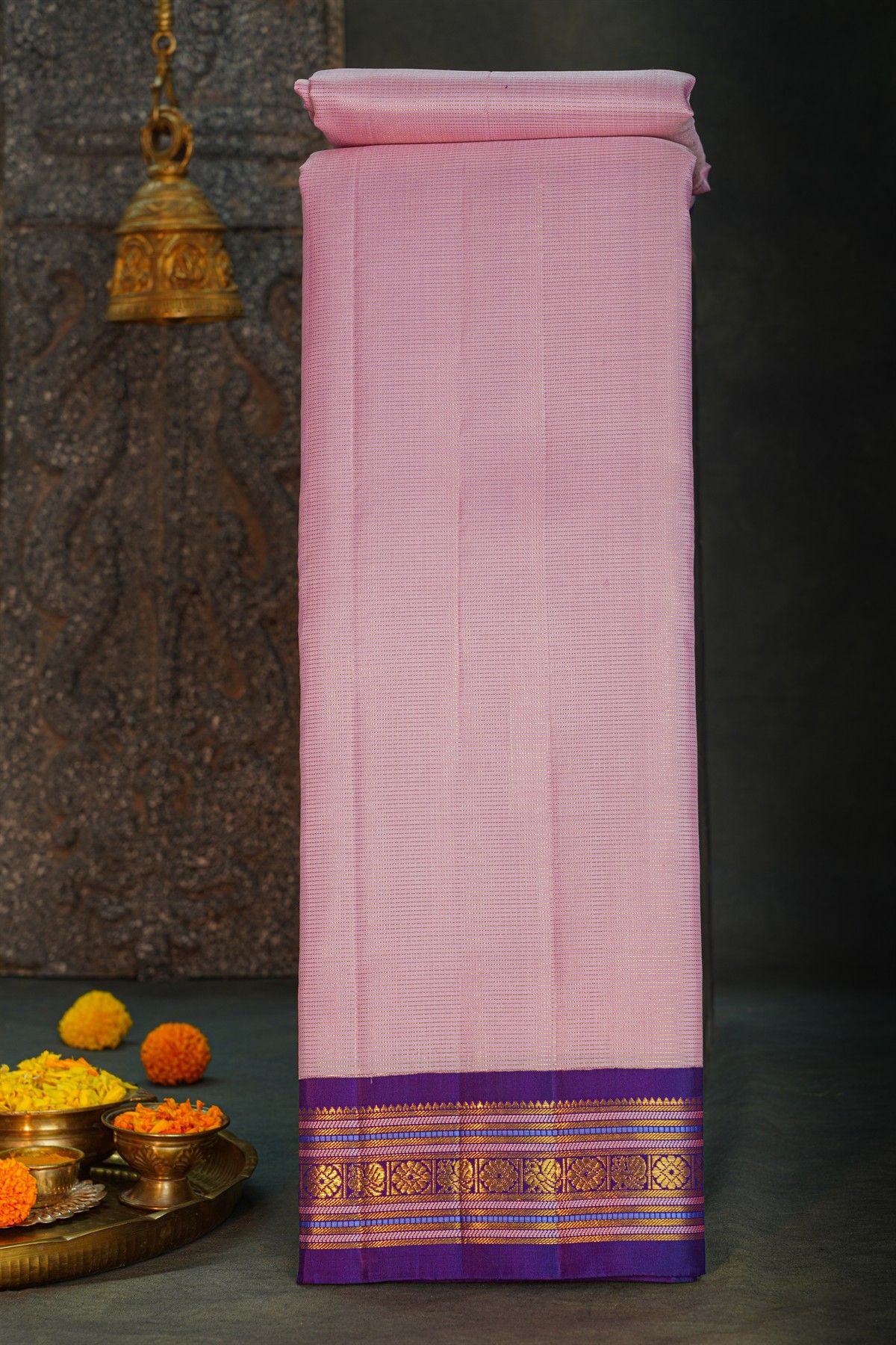 Kancheepuram Silk Lavender Saree