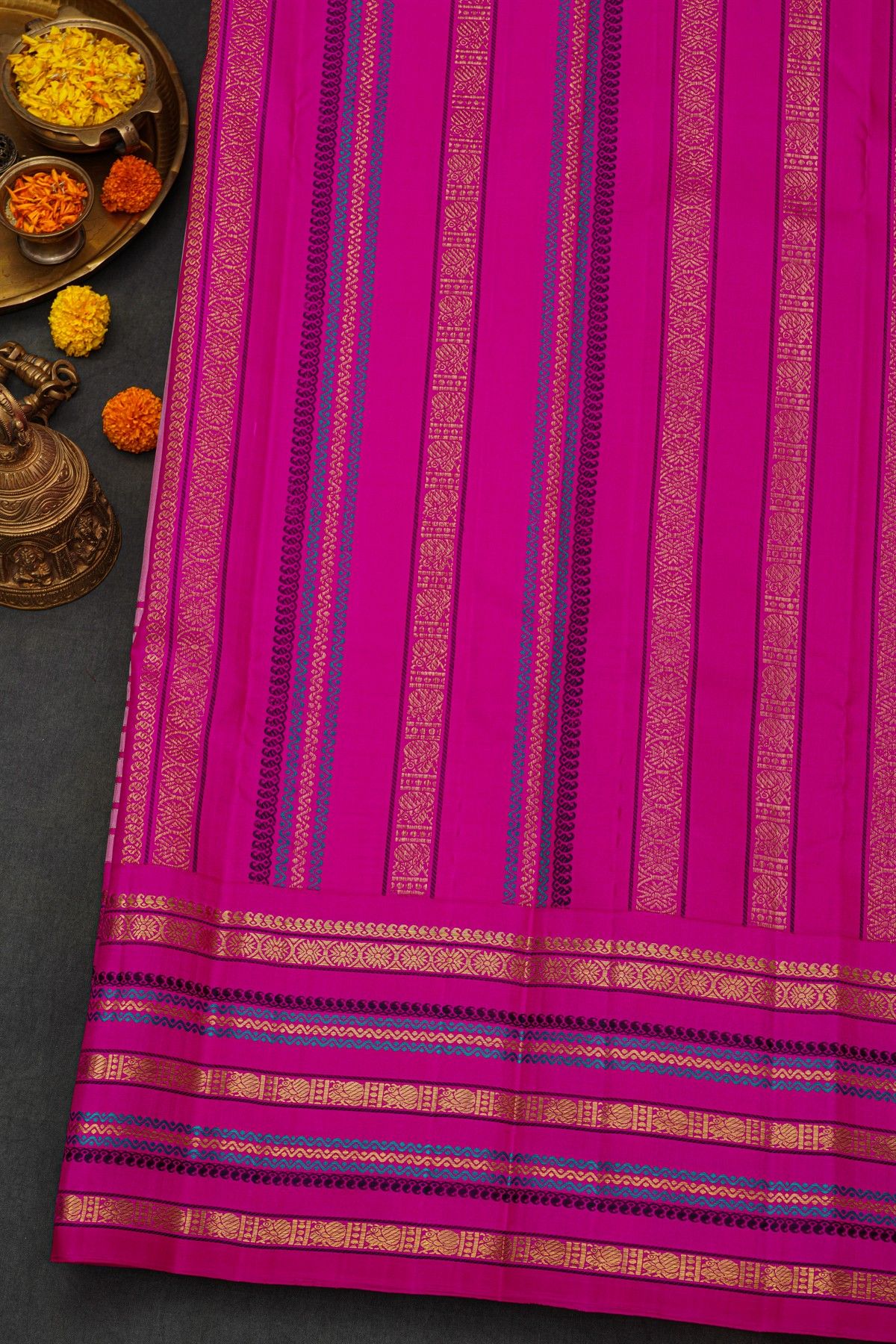 Kancheepuram Silk Baby Pink Saree