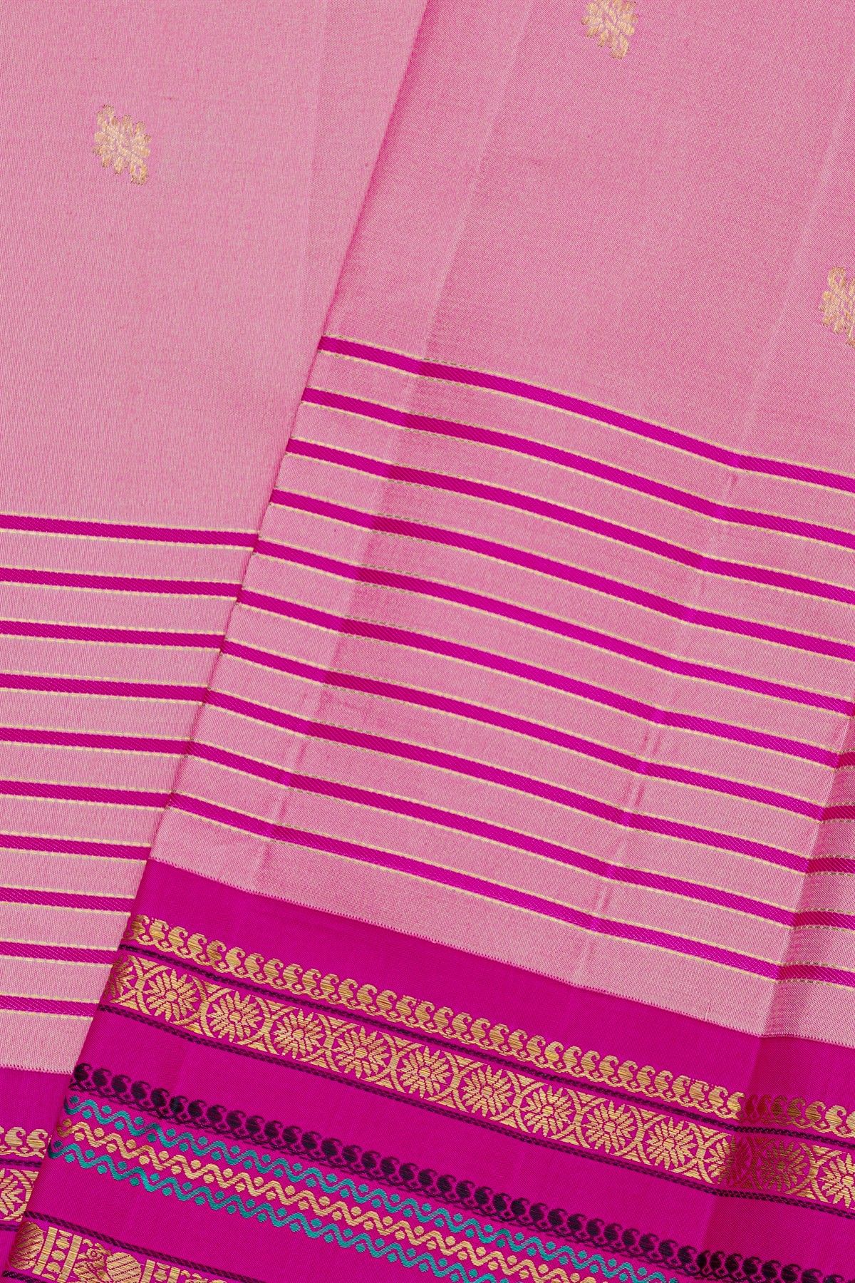 Kancheepuram Silk Baby Pink Saree