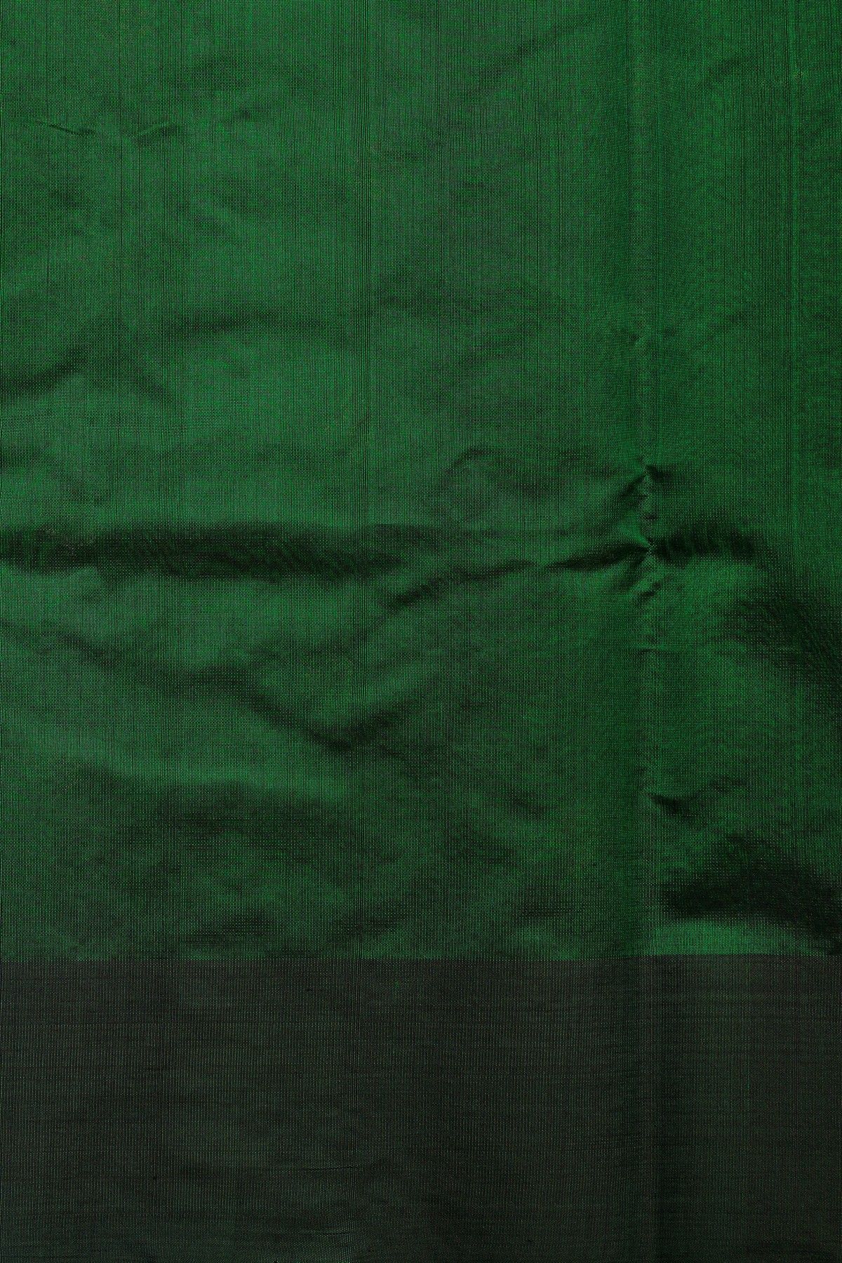Chanderi Silk Bottle Green Saree