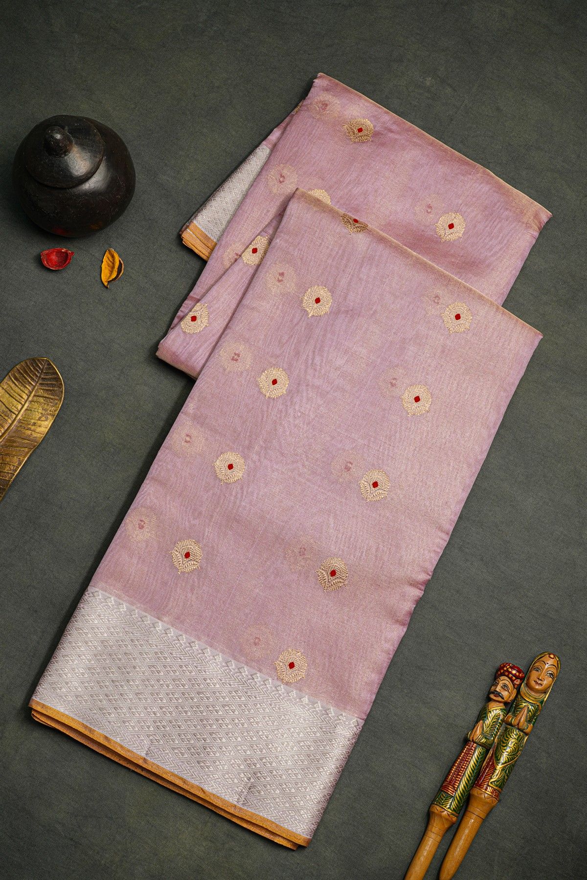 Chanderi Silk Light Pink Saree
