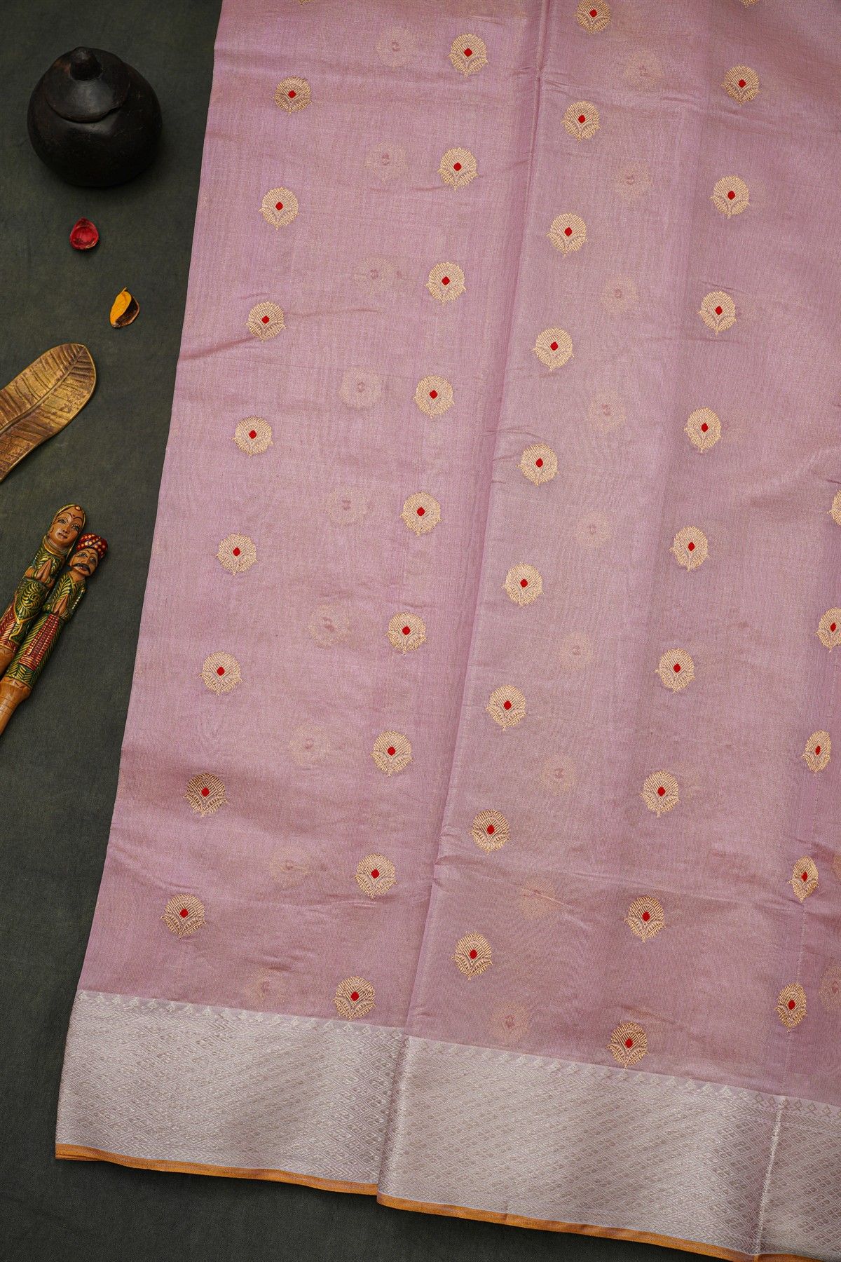 Chanderi Silk Light Pink Saree