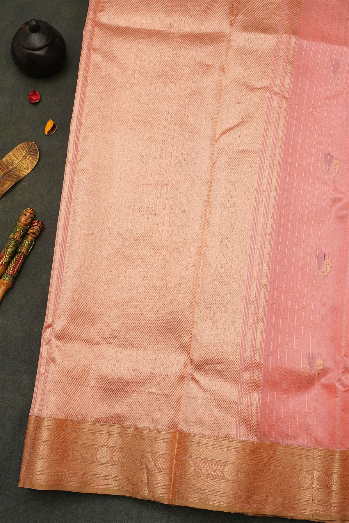 Chanderi Silk Pink Saree