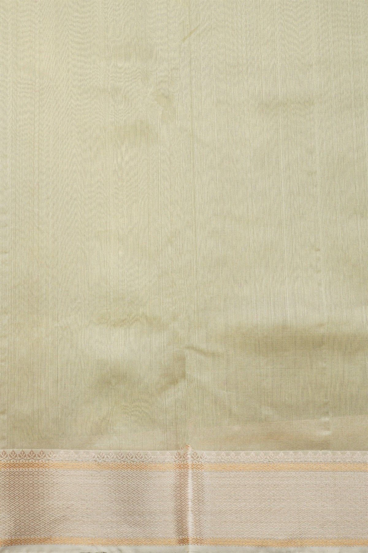 Chanderi Silk Off White Saree