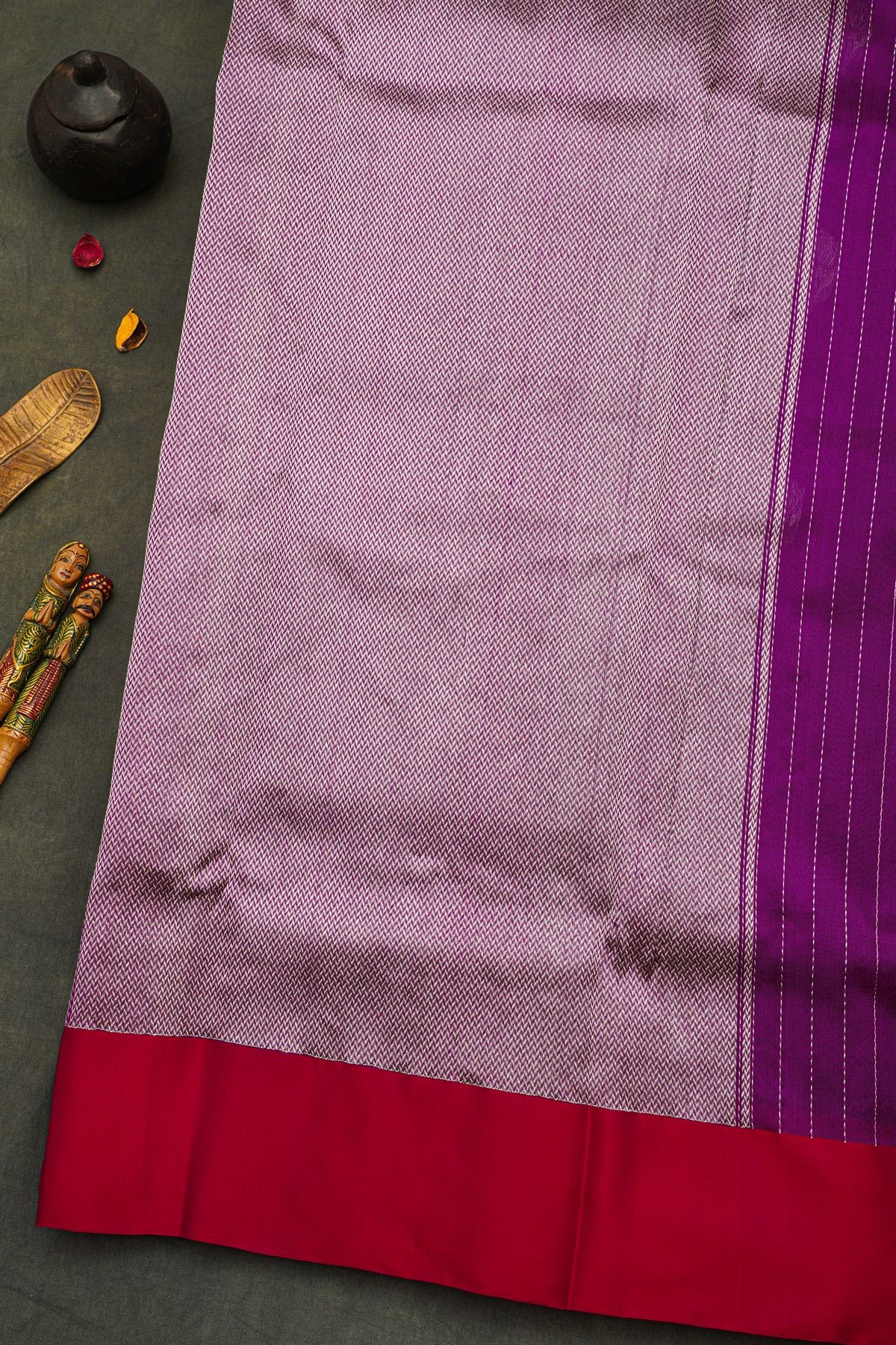 Chanderi Silk Purple Saree