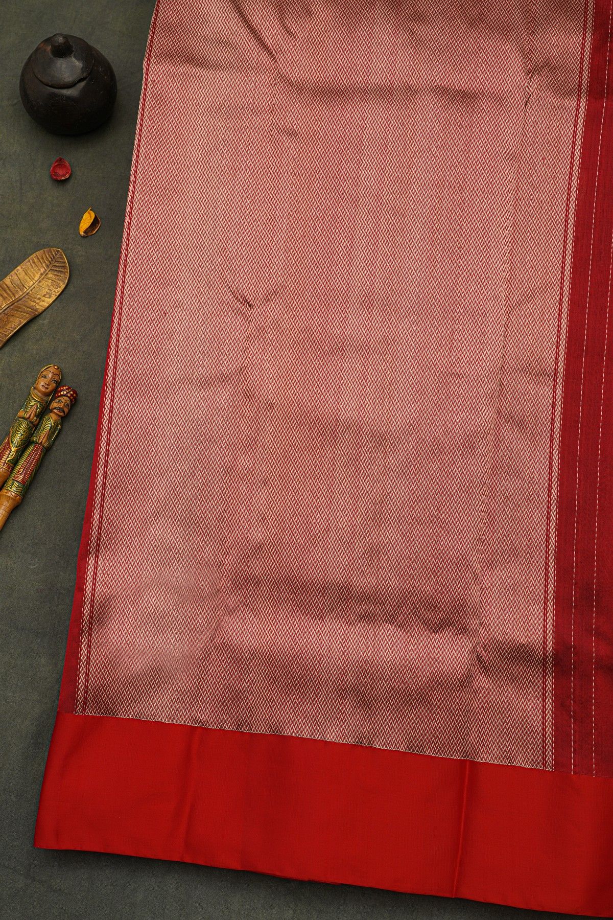Chanderi Silk Maroon Saree