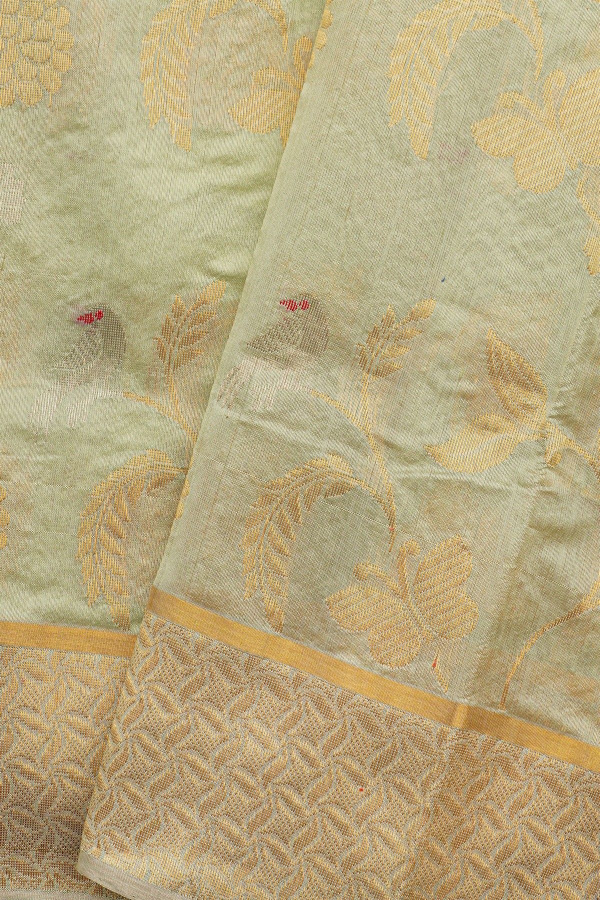 Chanderi Silk Grey Saree