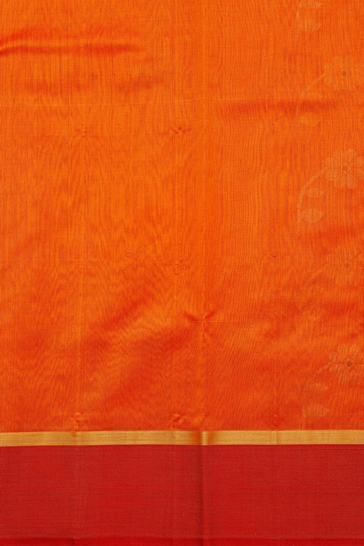Chanderi Silk Orange Saree