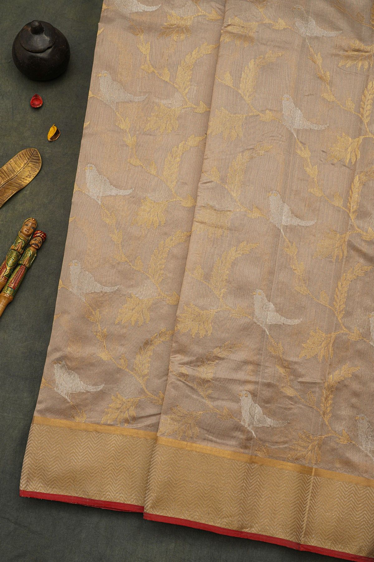 Chanderi Silk Mauve Saree