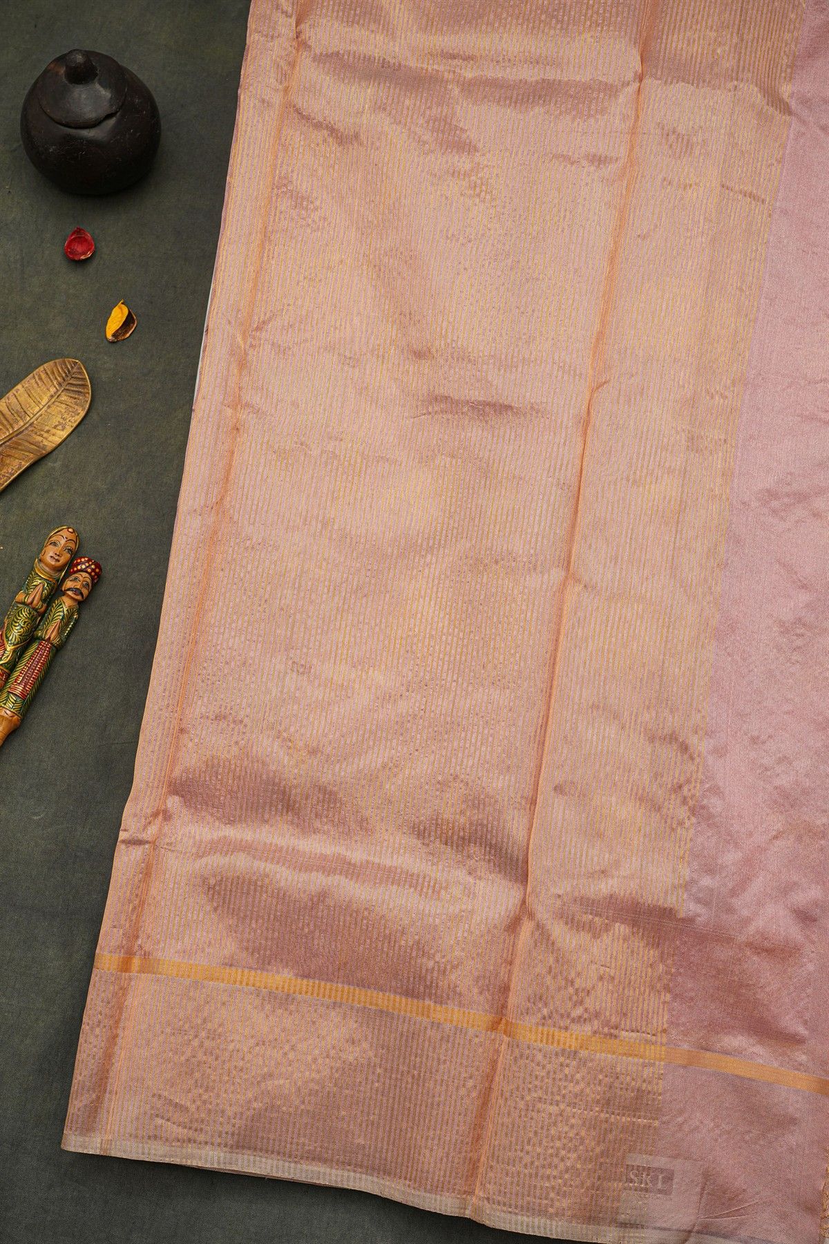 Chanderi Silk Baby Pink Saree