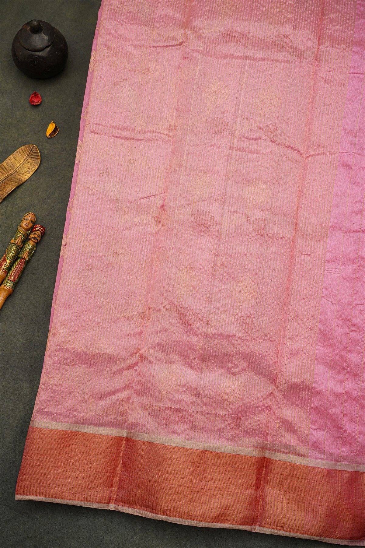 Chanderi Silk Pink Saree