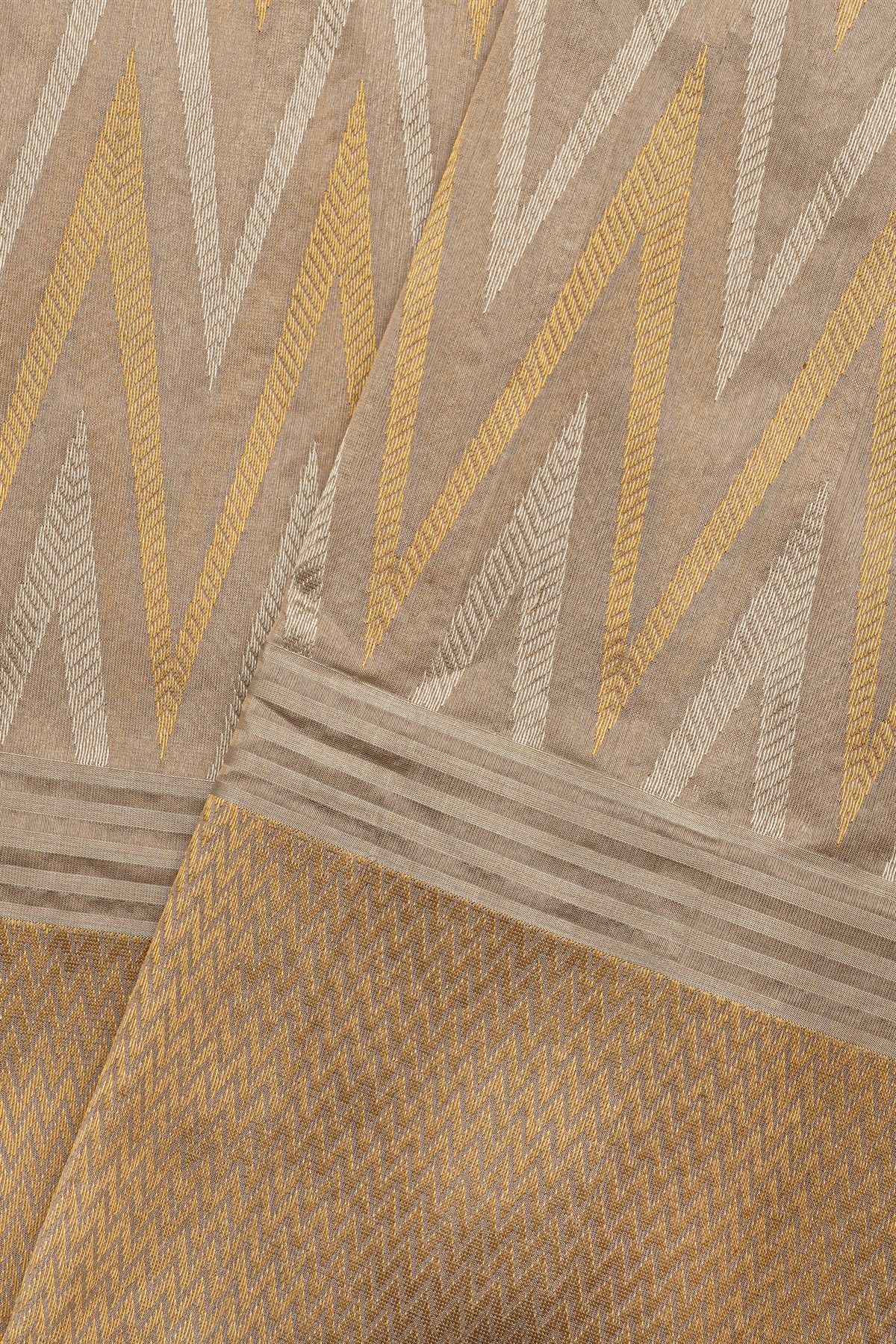 Chanderi Silk Cream Saree