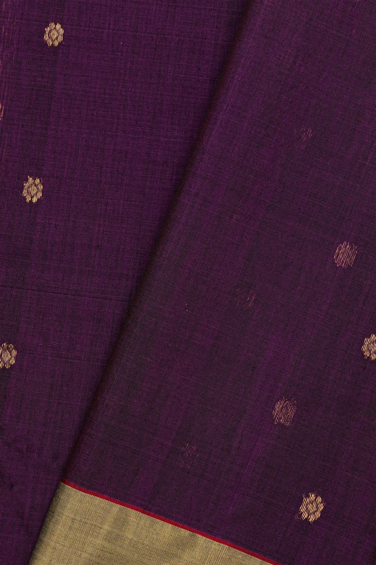 Chanderi Sico Violet Saree