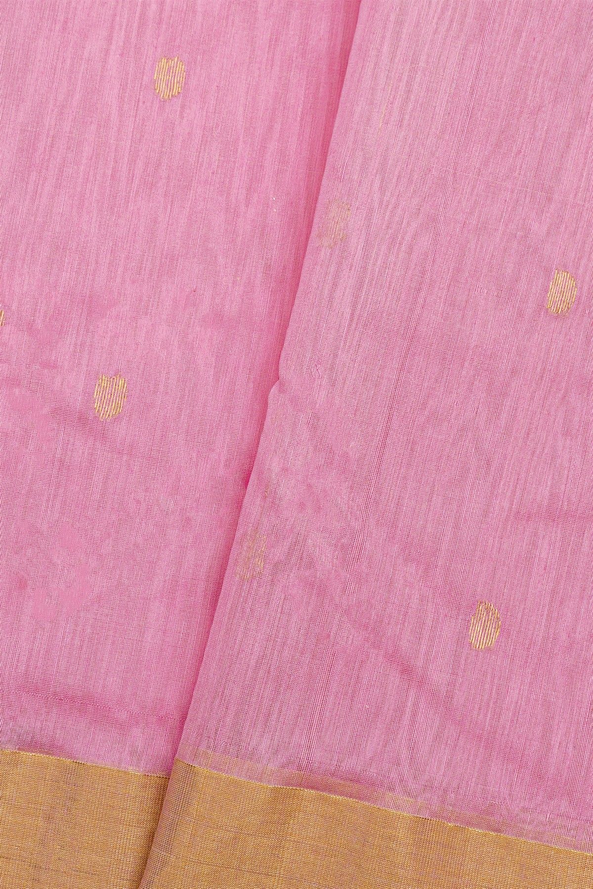 Chanderi Sico Lavender Saree