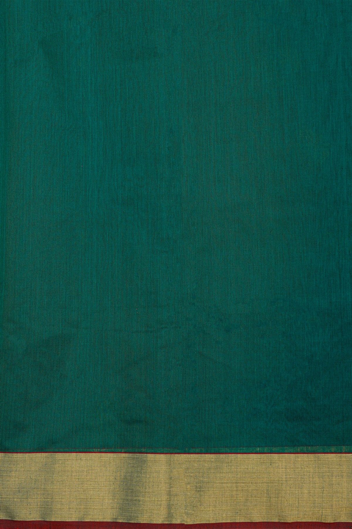 Chanderi Sico Peacock Green Saree