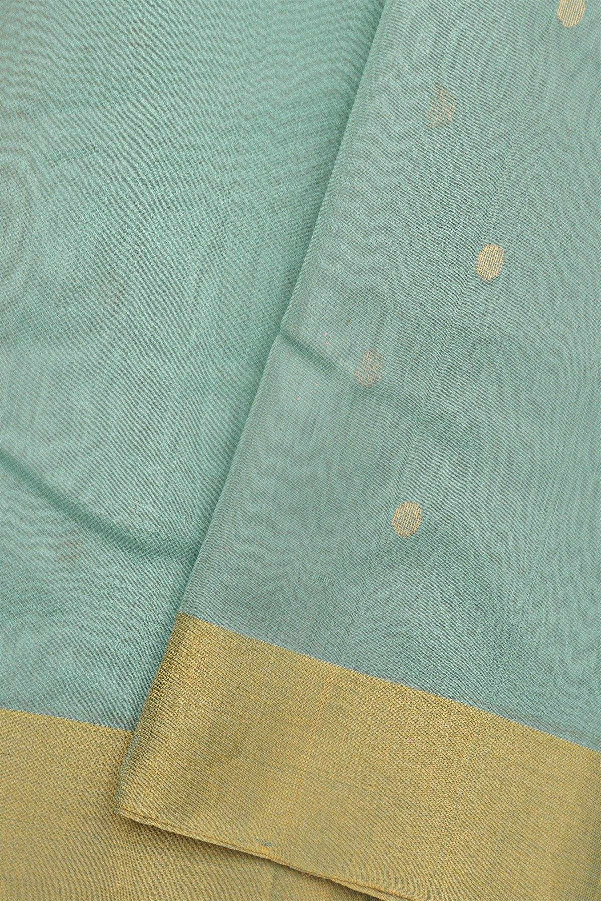 Chanderi Sico Sky Blue Saree