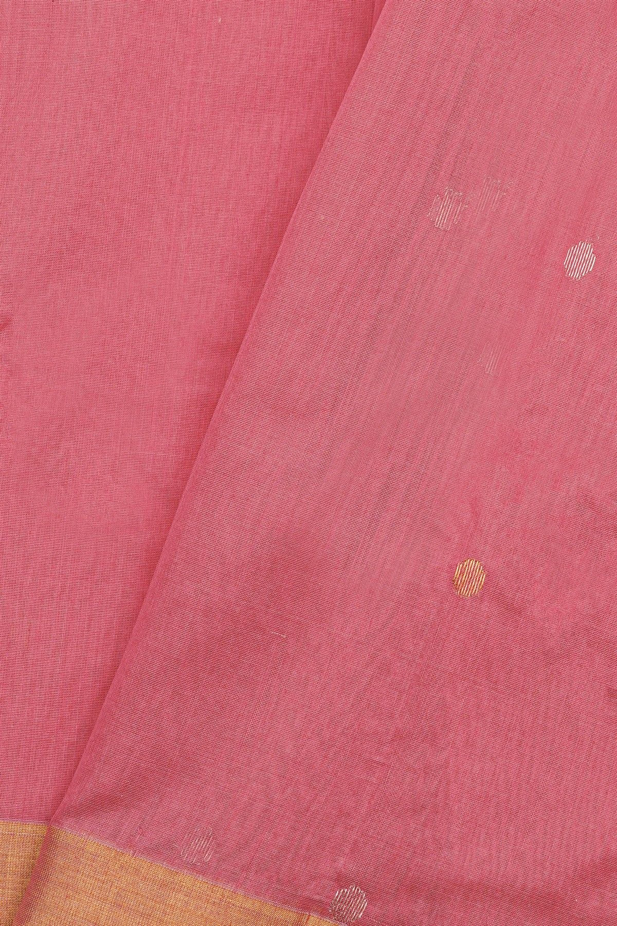 Chanderi Sico Pink Saree