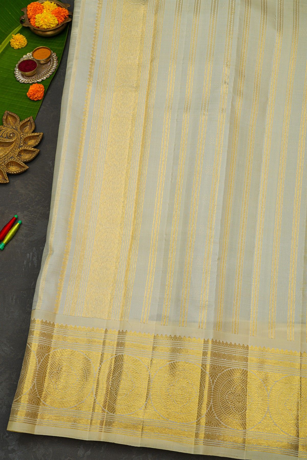 Kanchipuram Silk Dual Colour Saree
