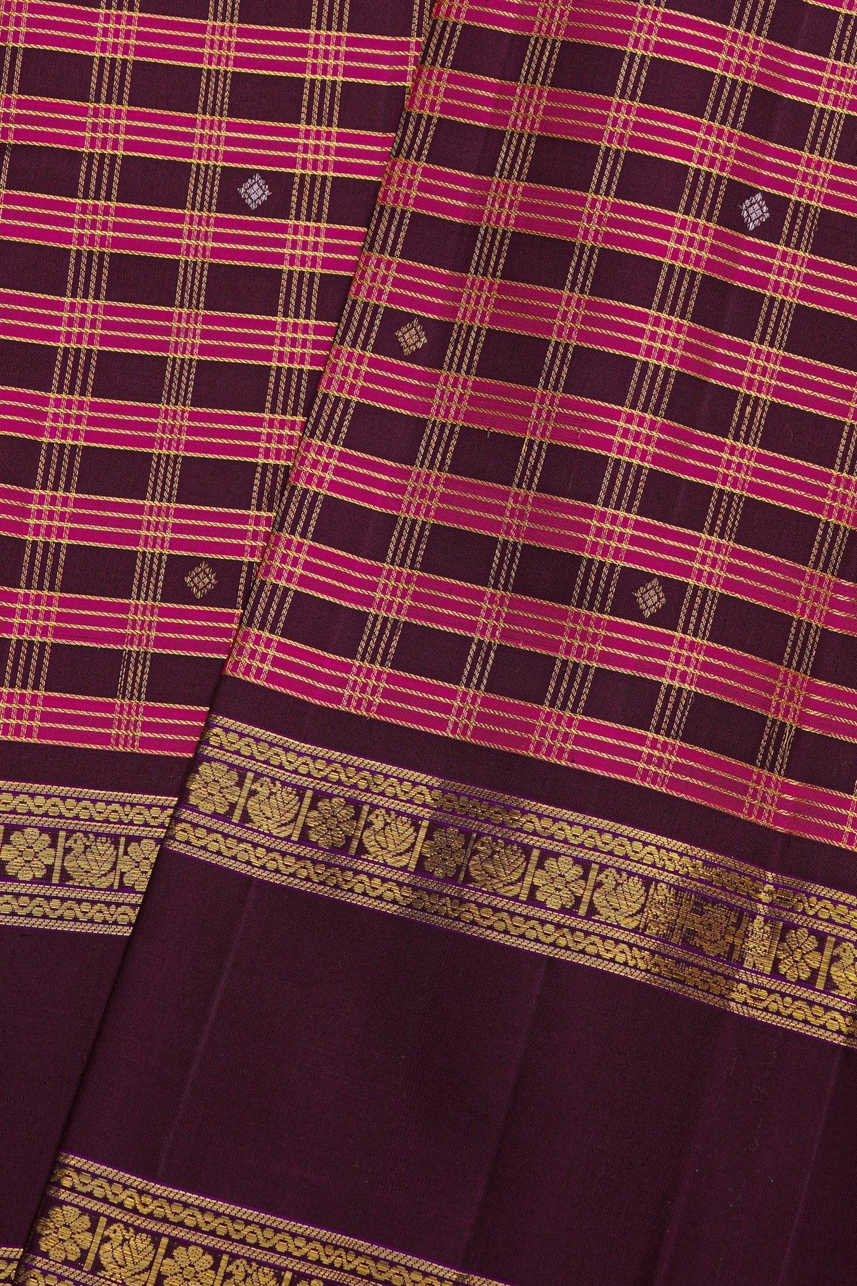 Kanchipuram Silk Multi-Colour Saree