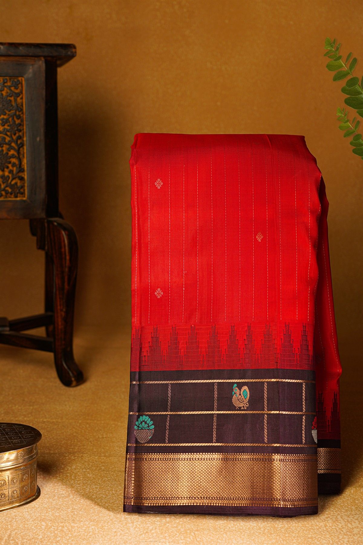 Kuppadam Sico Red Saree