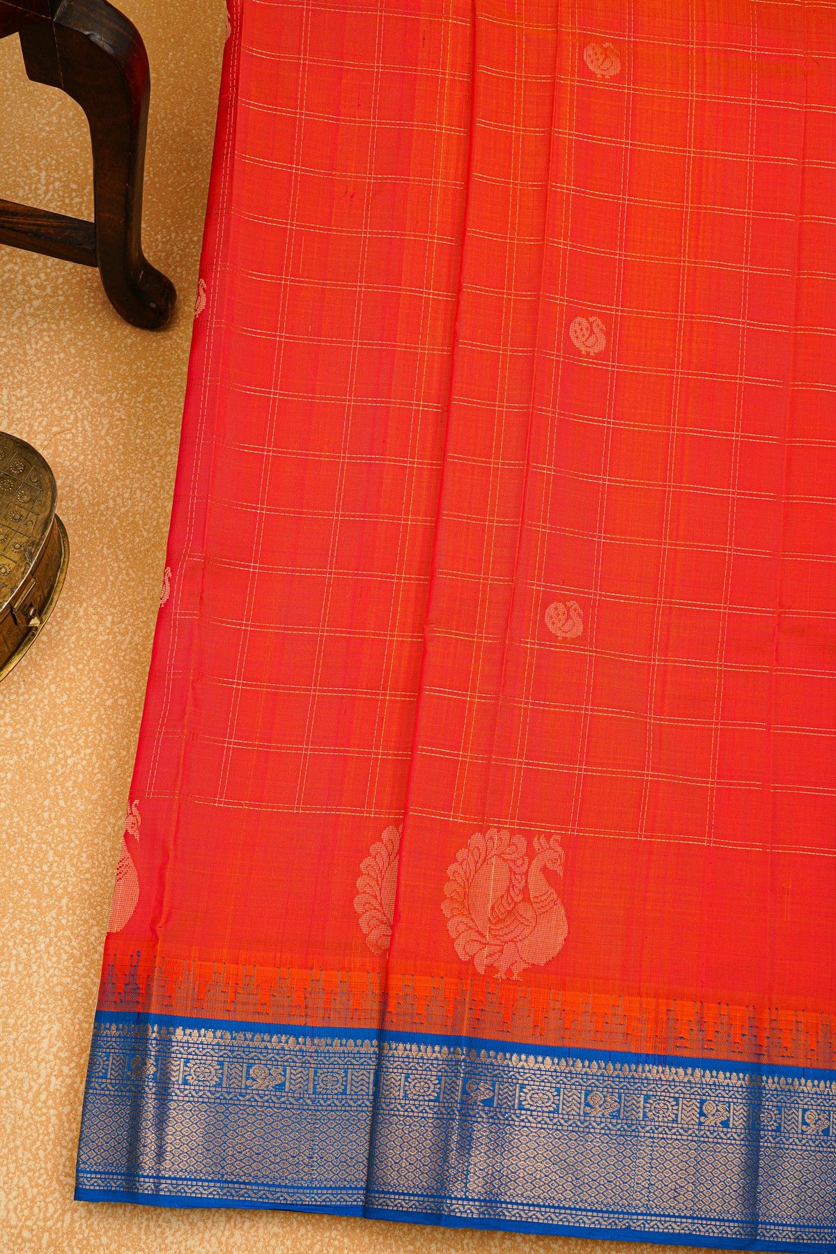Kuppadam Sico Red Saree